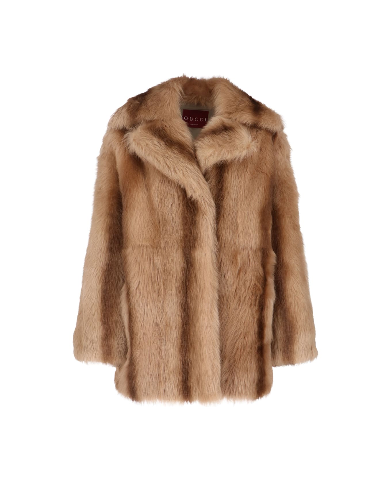 Gucci Shearling Coat - Brown