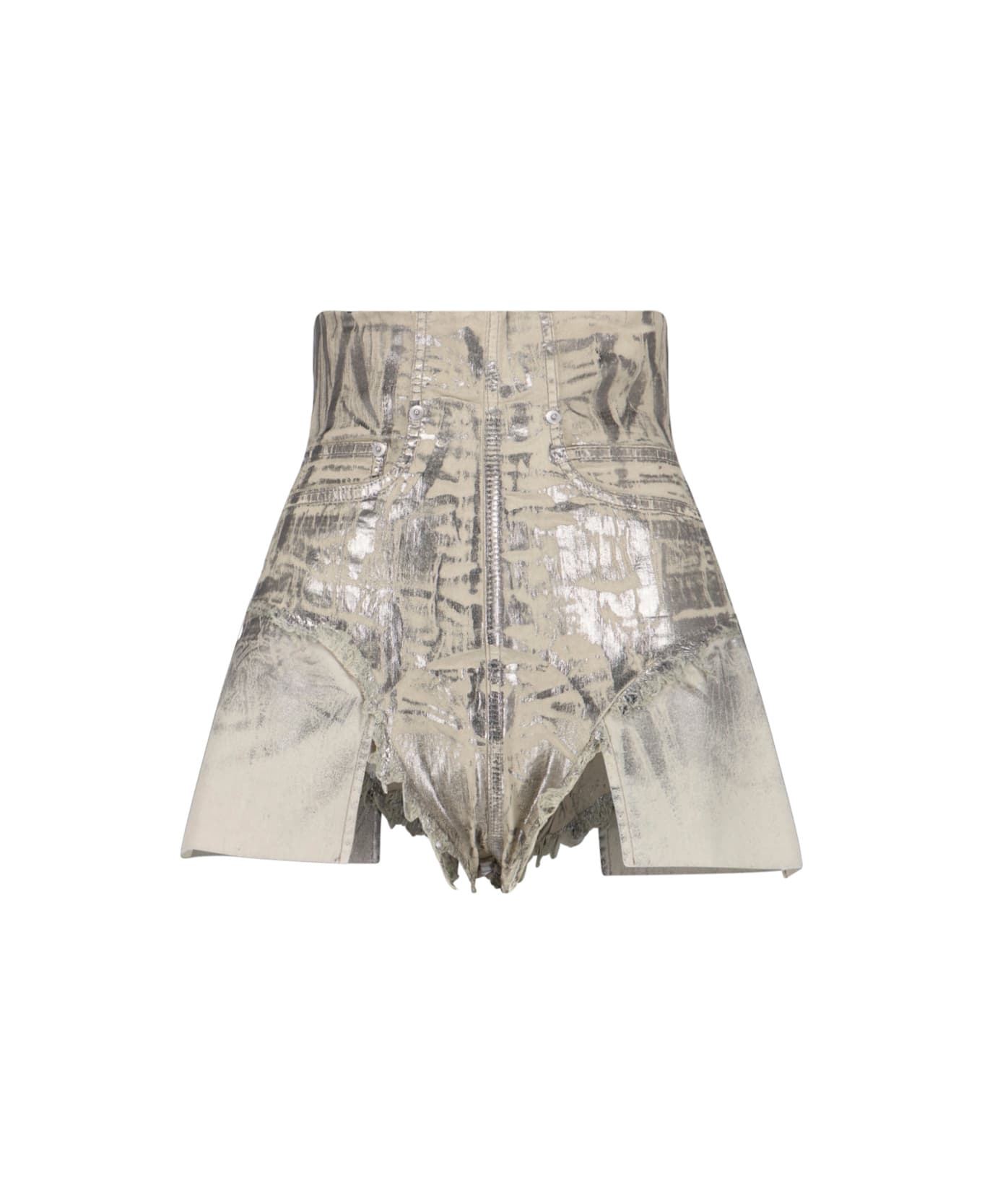DRKSHDW "concordians" Shorts - Silver