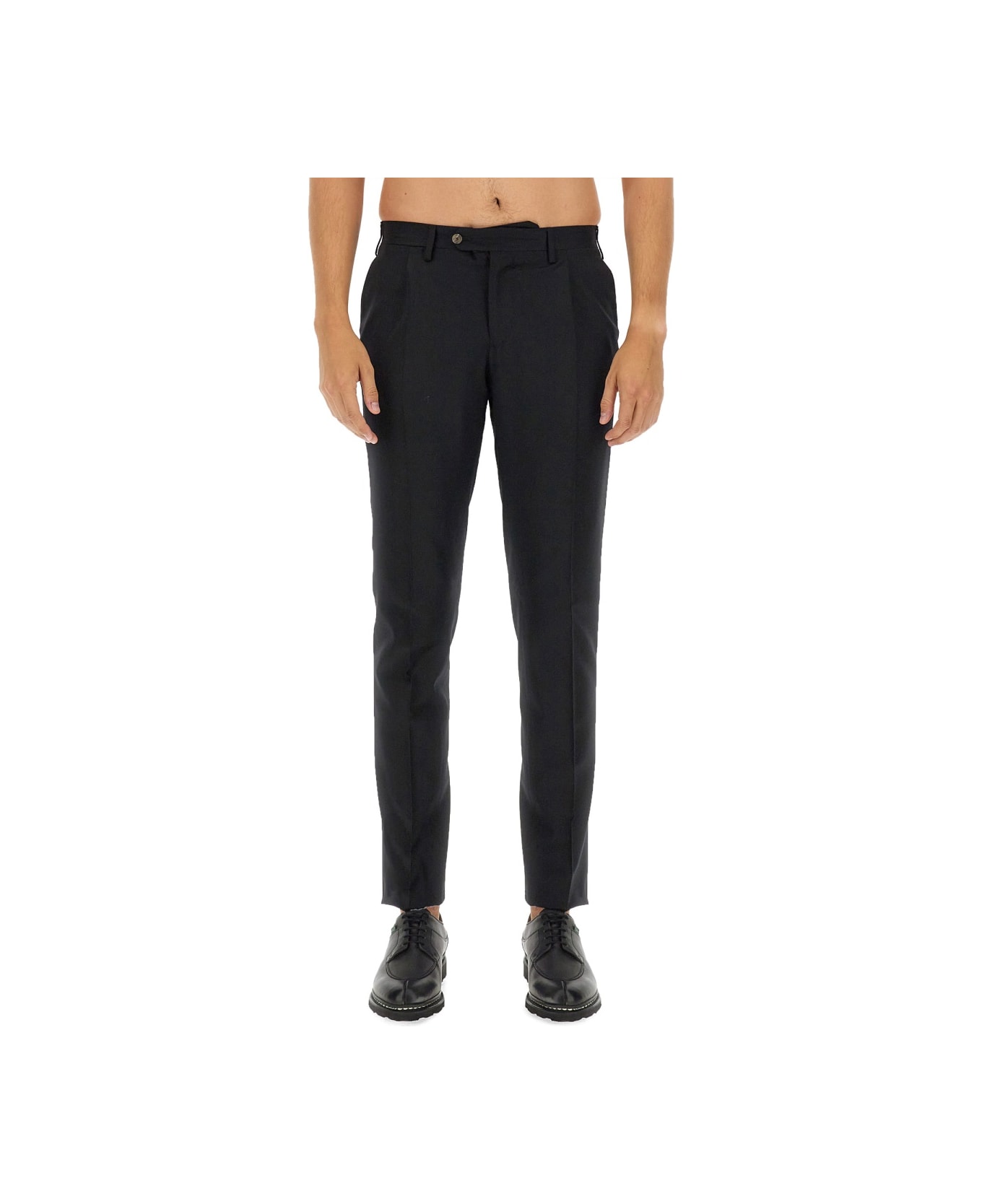 Lardini Slim Fit Pants - BLACK