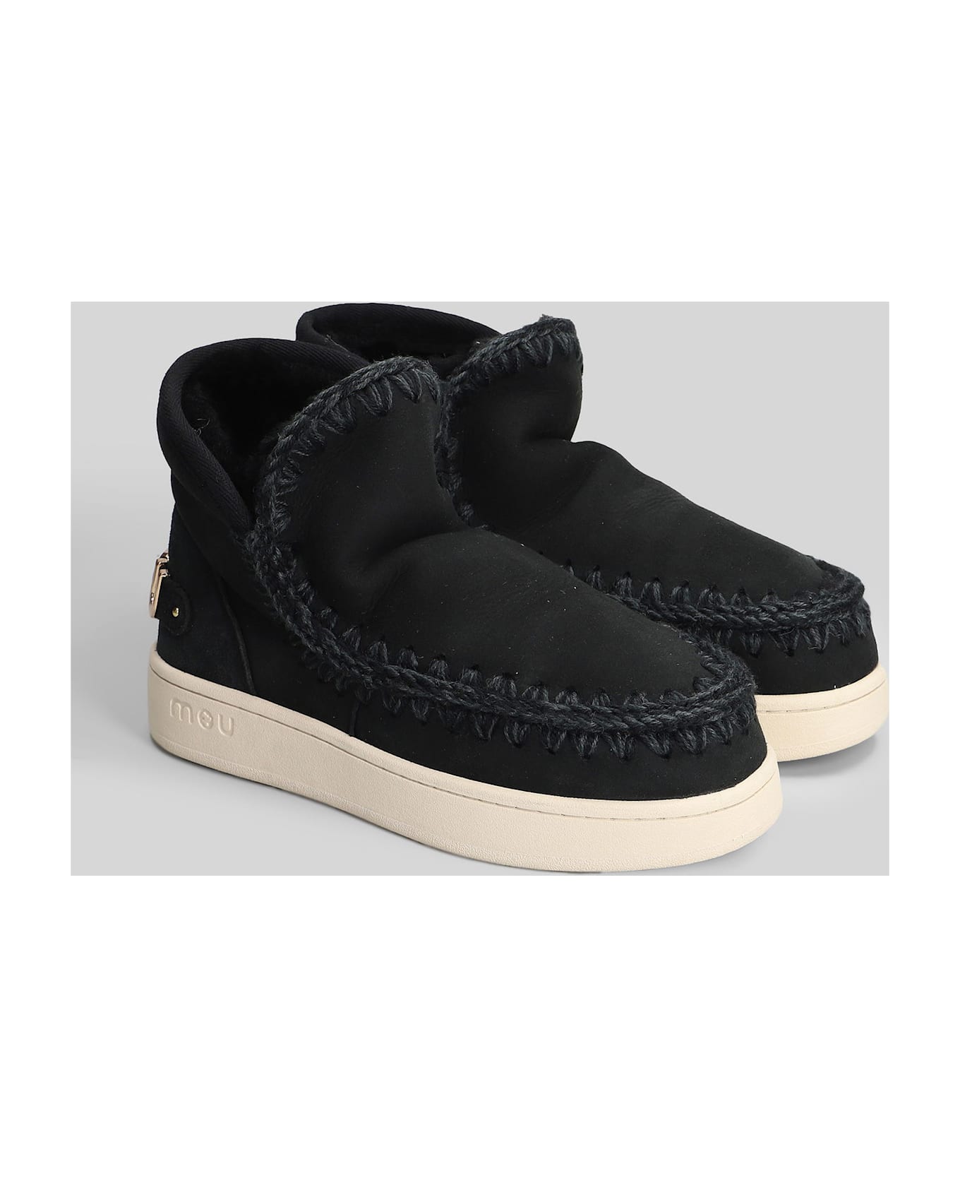 Mou New Eskimo Sneaker Sneakers In Black Suede - black
