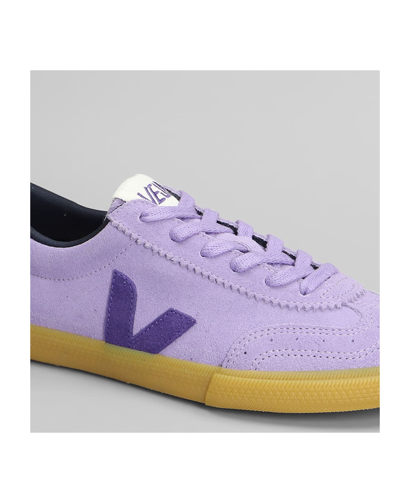 Veja Volley Sneakers In Viola Suede - Viola