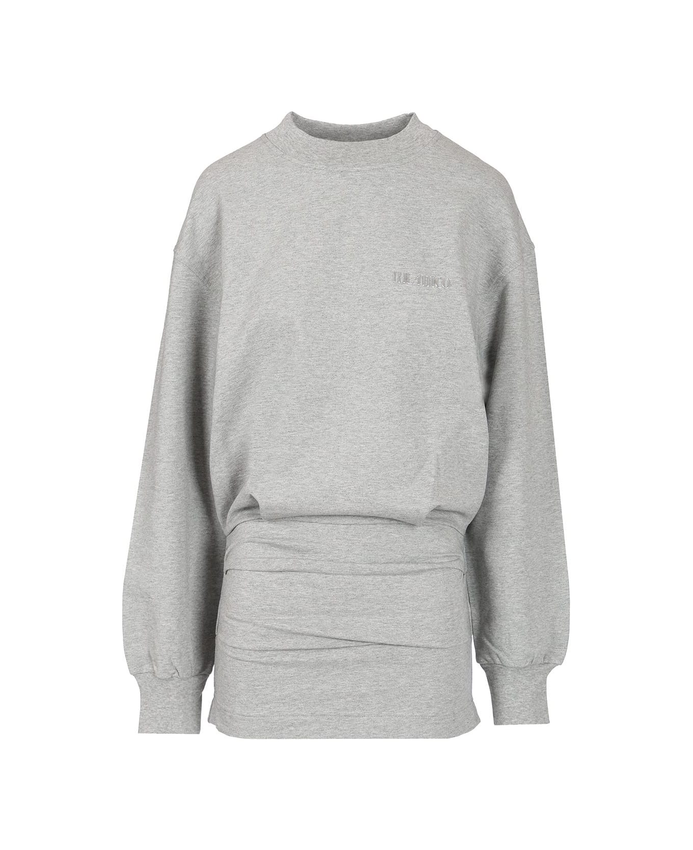 The Attico Grey Mini Dress - Grey