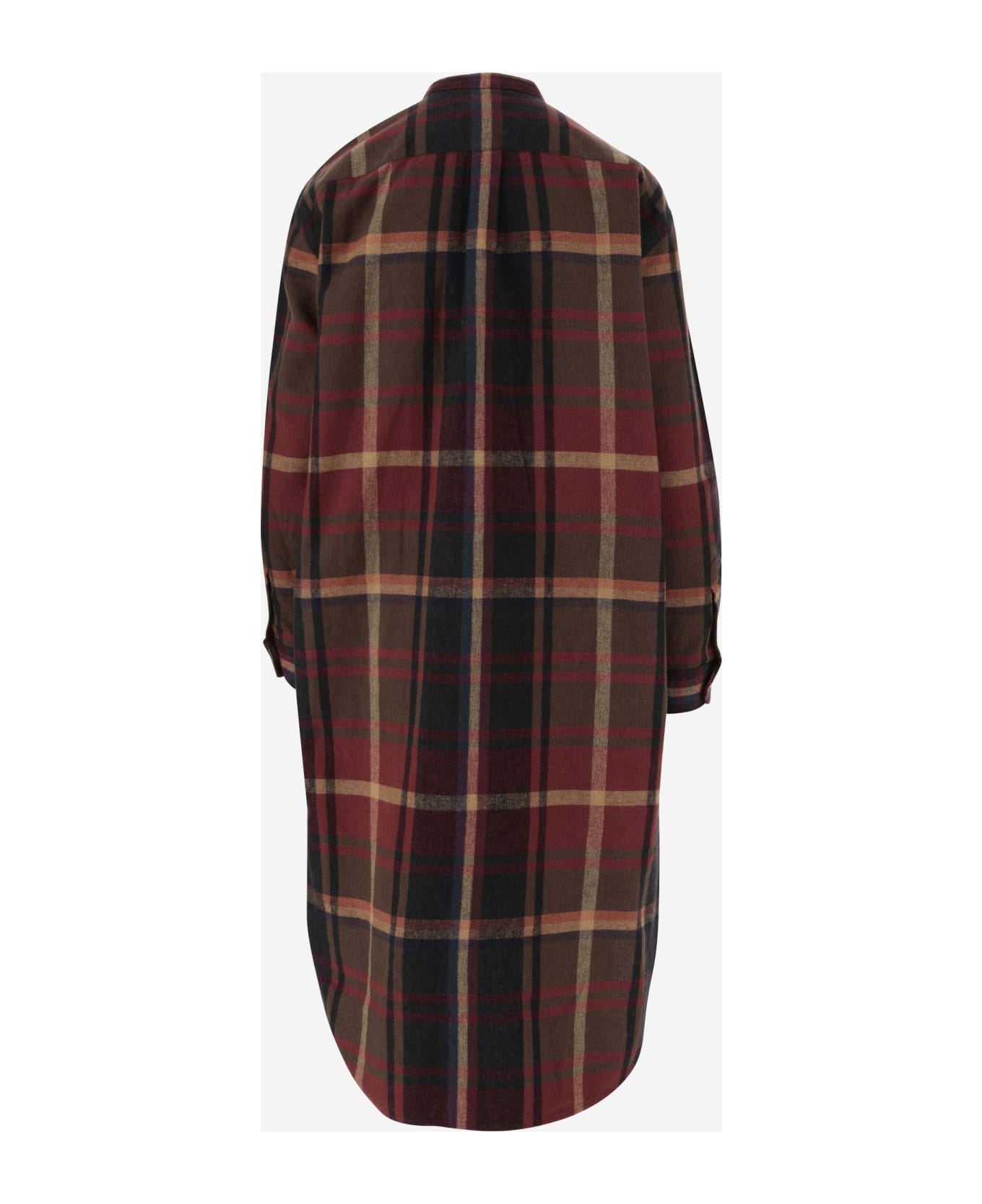 Ralph Lauren Cotton Dress With Check Pattern - Red