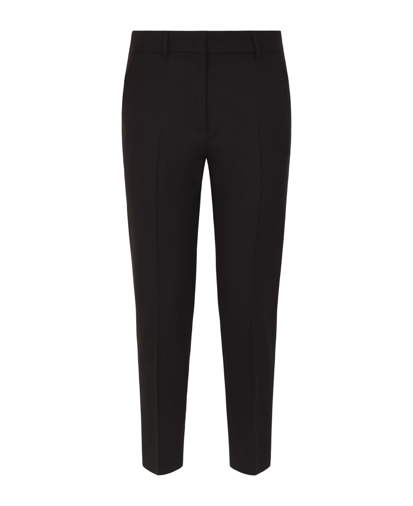 QL2 Concealed Fitted Trousers - Brown