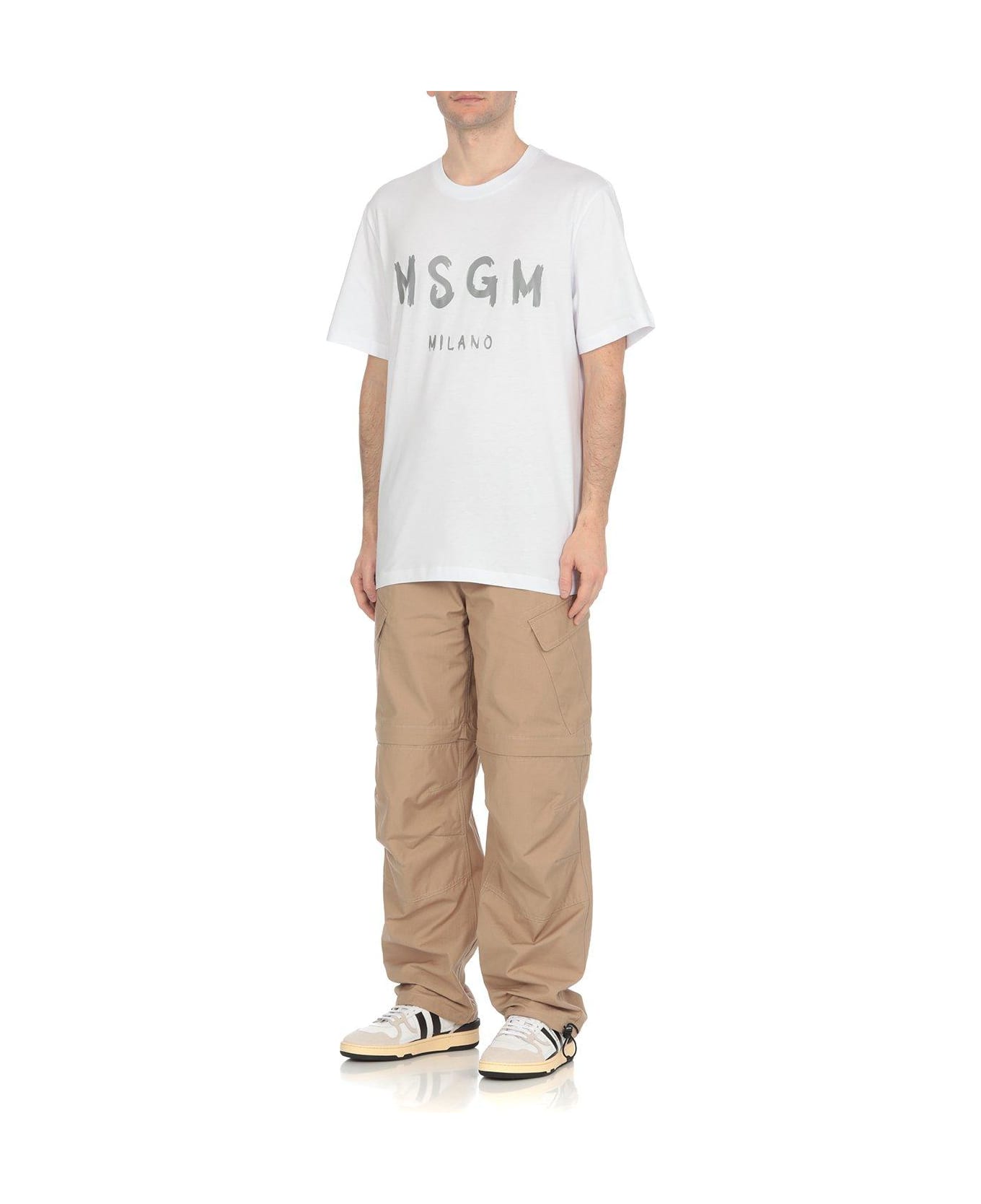 MSGM テラトストレトレックハンツ 3241MDP01227103 99 MSGM T-shirt With Logo | italist