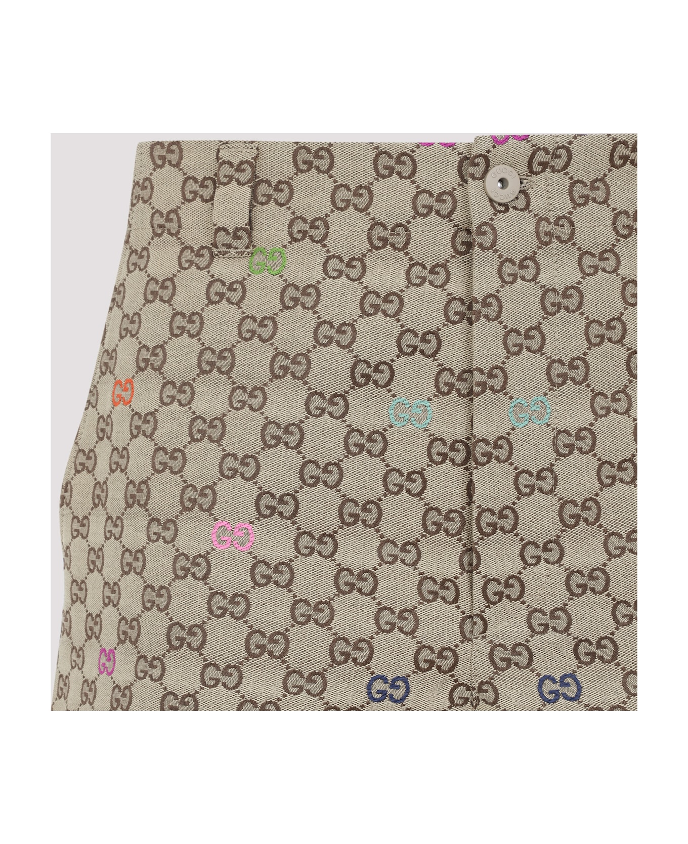 Gucci Gg Short Pants - Camel Orange