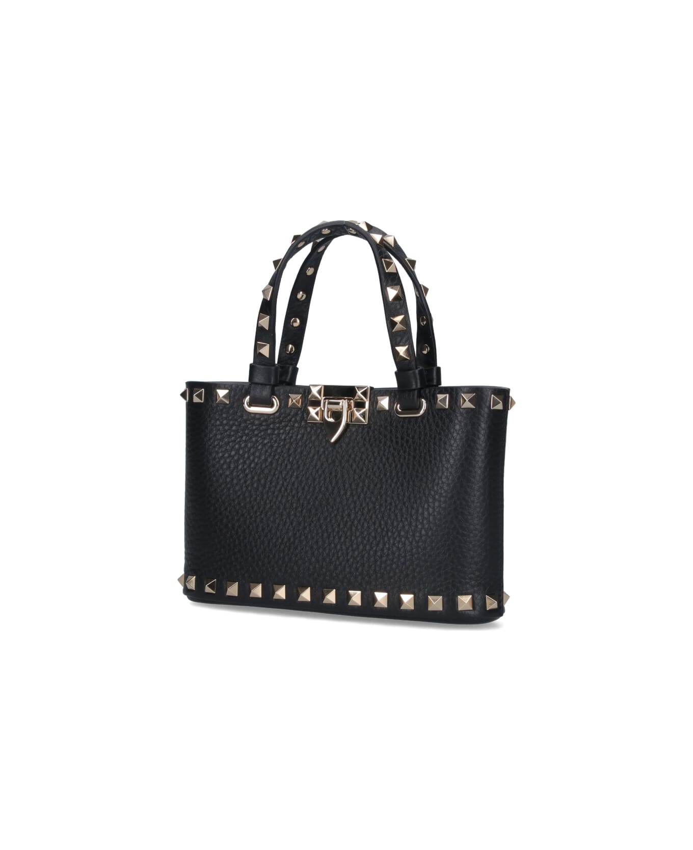 Valentino Garavani "rockstud" Mini Tote Bag - Black  