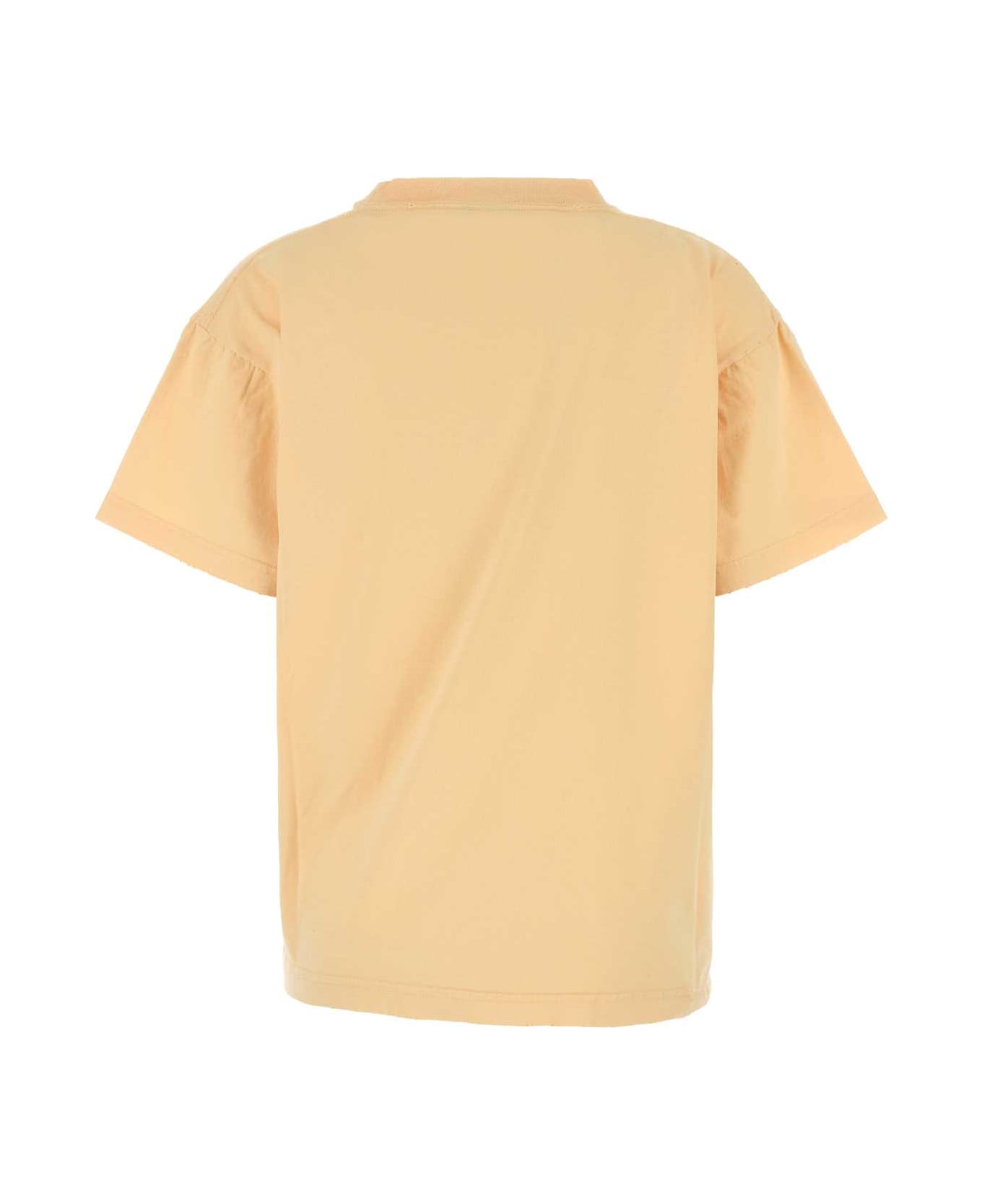 Pastel Orange Cotton Oversize T-shirt