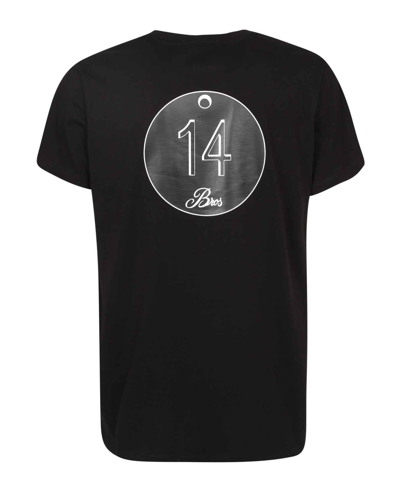 14 Bros Logo-print T-shirt - Black