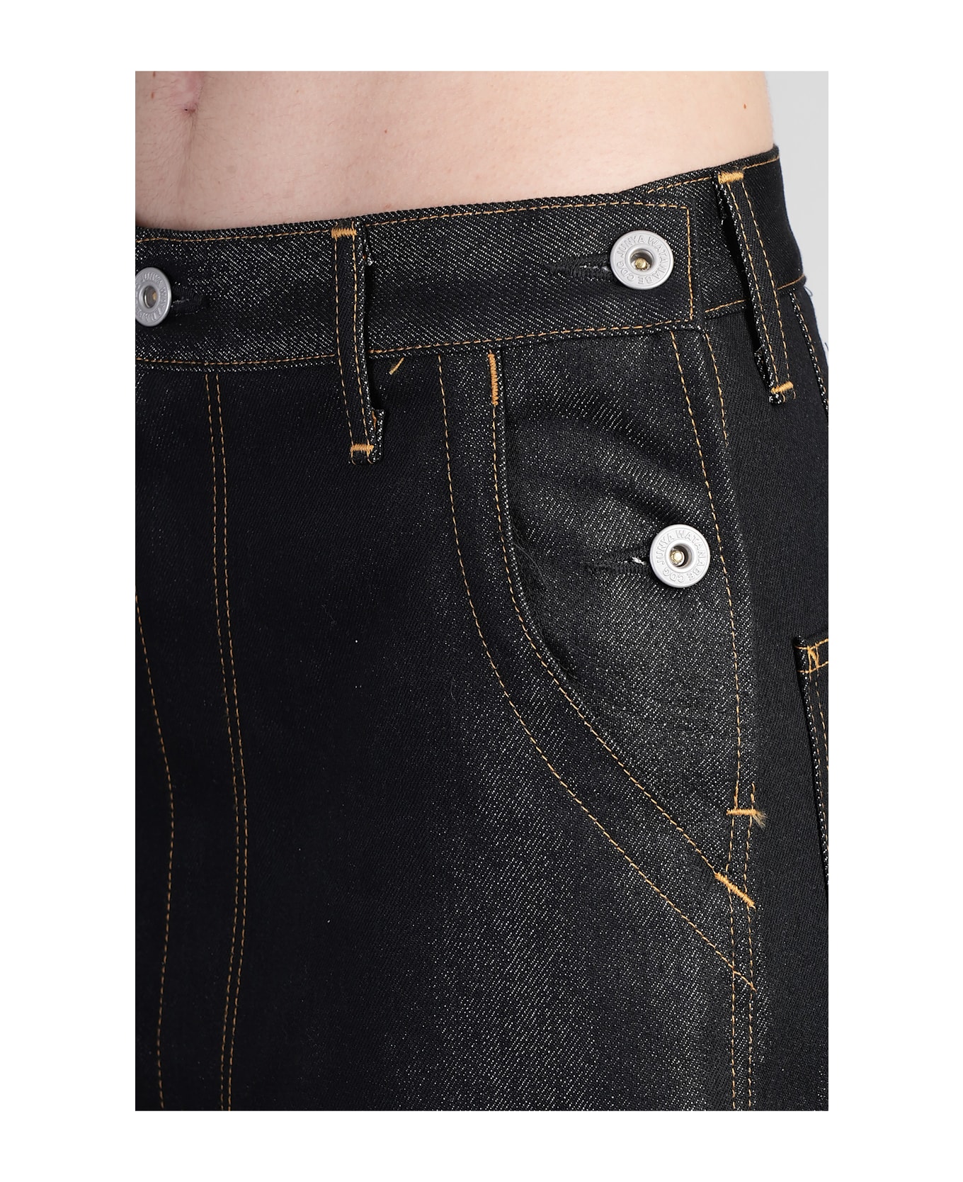 Junya Watanabe Jeans In Black Cotton - black