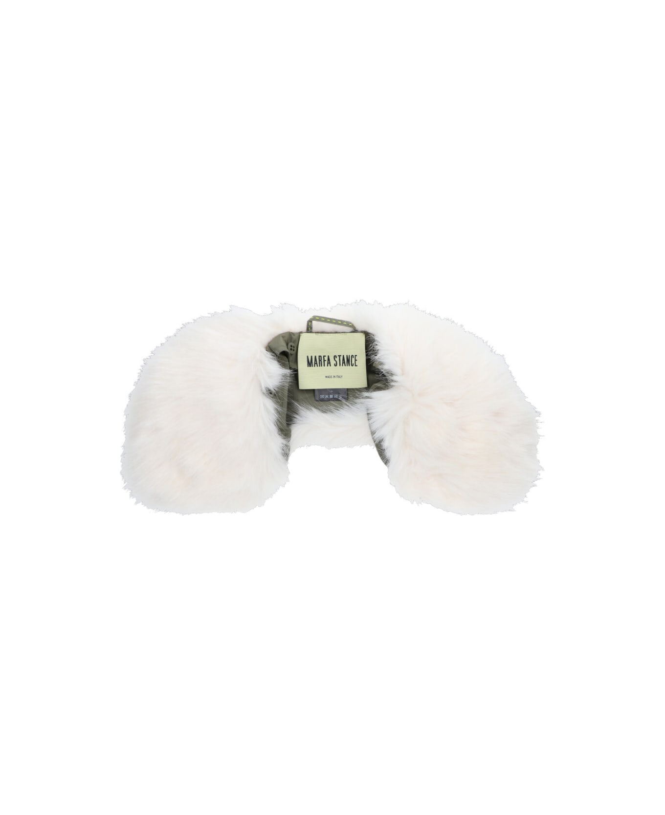 Marfa Stance Faux Fur Collar - White