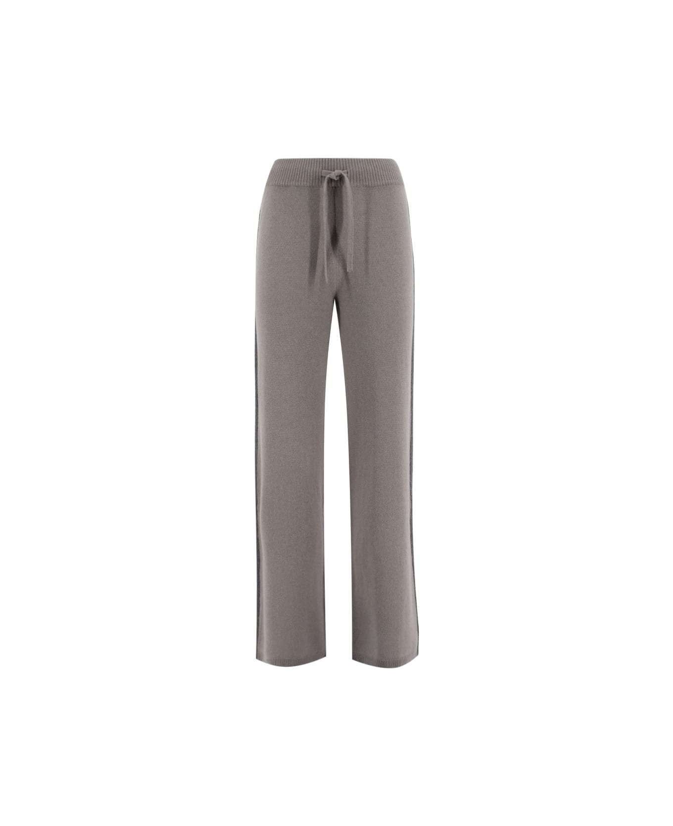Le Tricot Perugia Trousers - D.TAUPE/D.GREY      