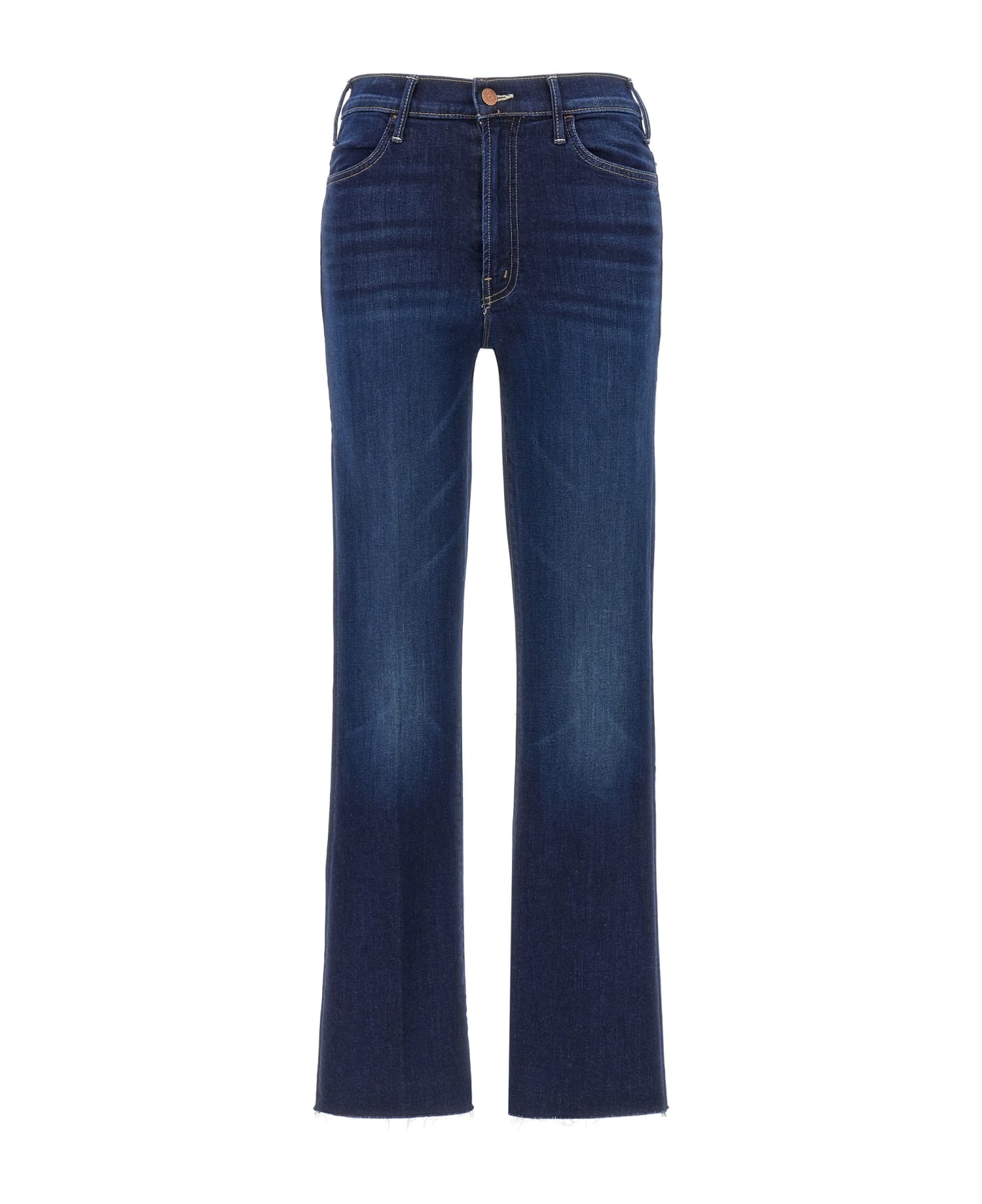 Mother 
the Hustler Flood Fray
 Jeans - Blue