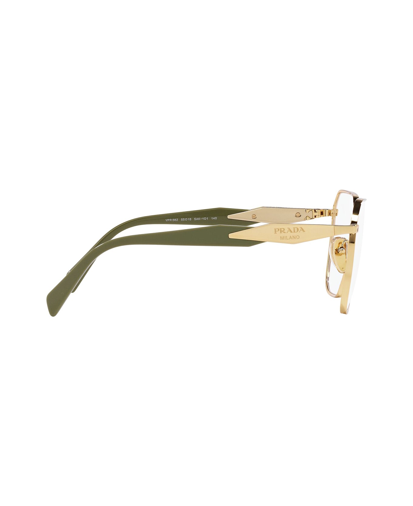 Prada Eyewear Pr 56zv Gold Glasses - Gold