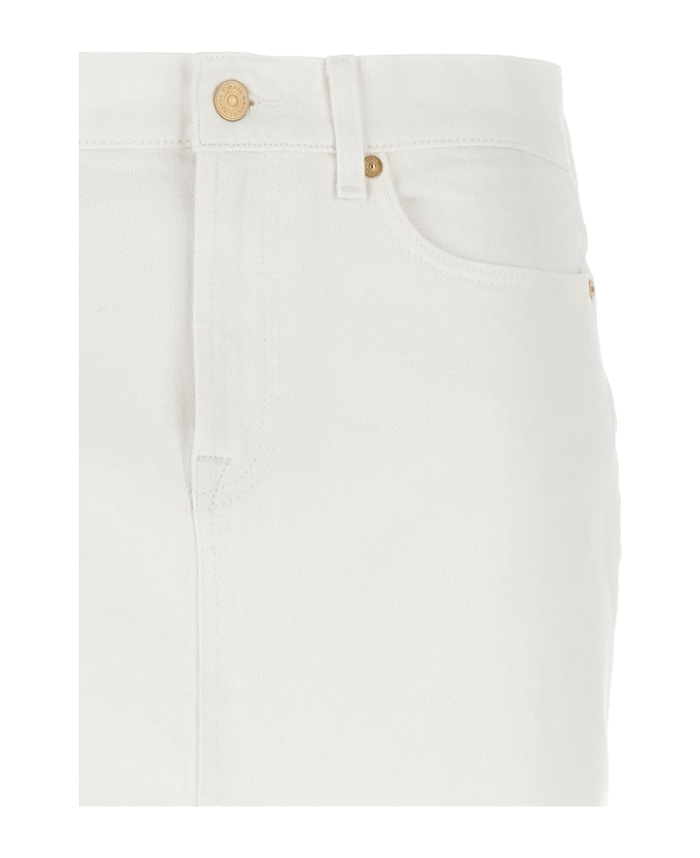 7 For All Mankind 'kellie' Skirt - WHITE