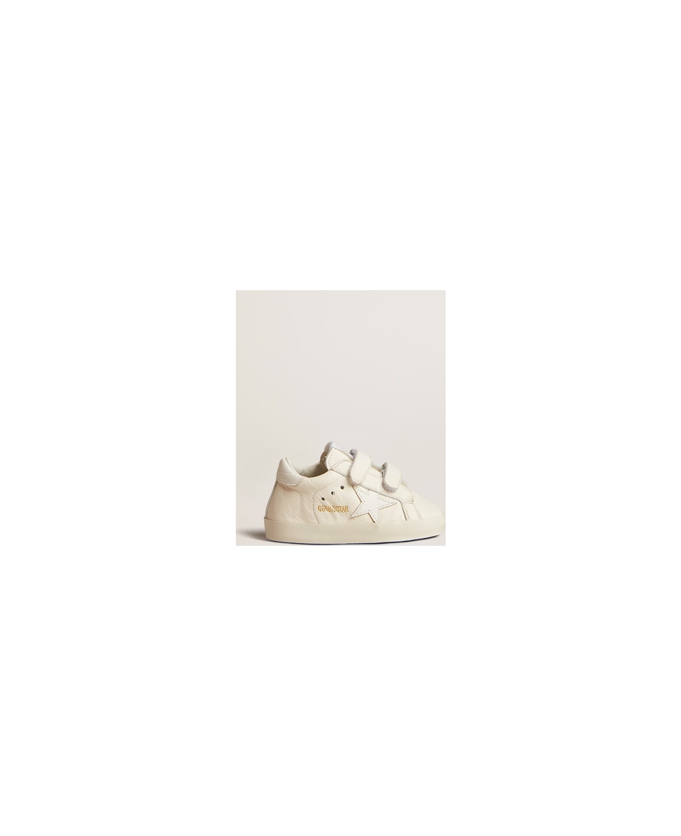 Golden Goose School Leather Sneakers - White