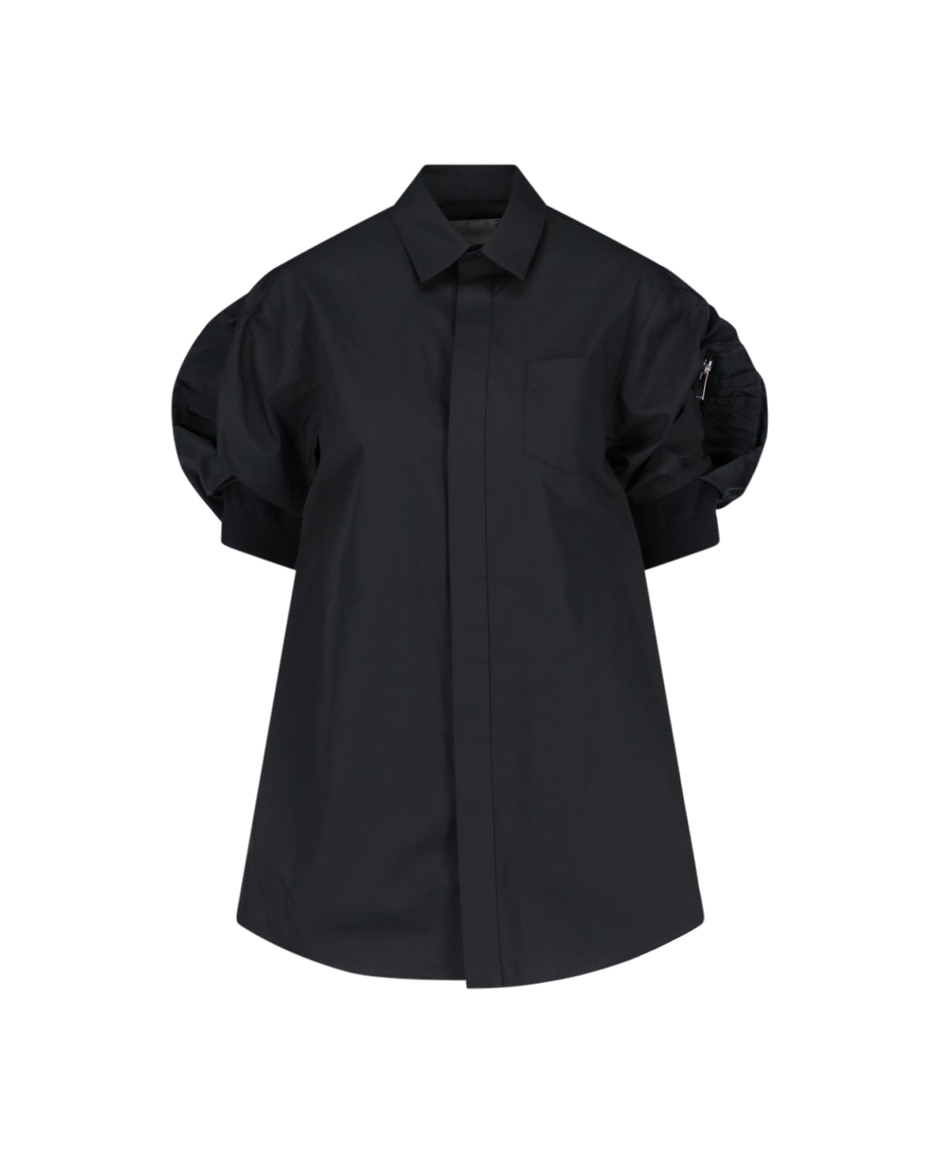 Sacai Puff Sleeve Shirt - Black