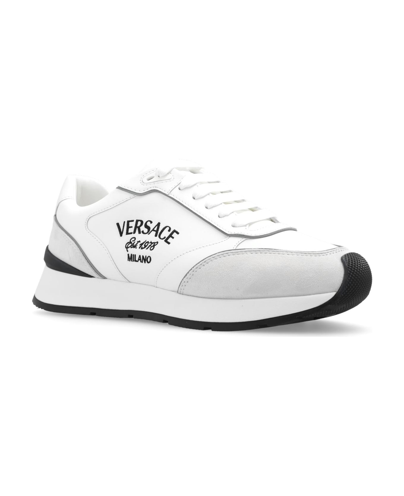 Versace 'milano' Sneakers - Bianco