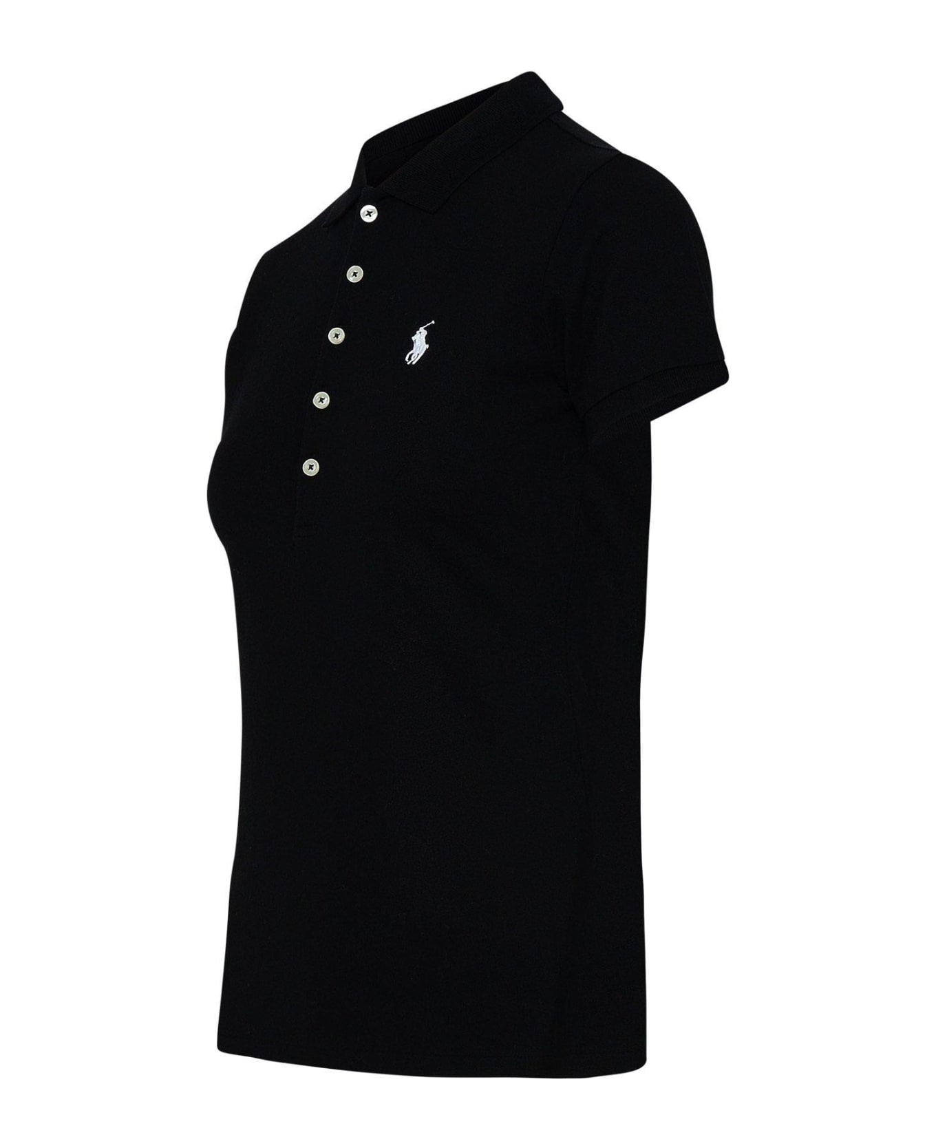 Ralph Lauren Logo-embroidered Polo Shirt - BLACK