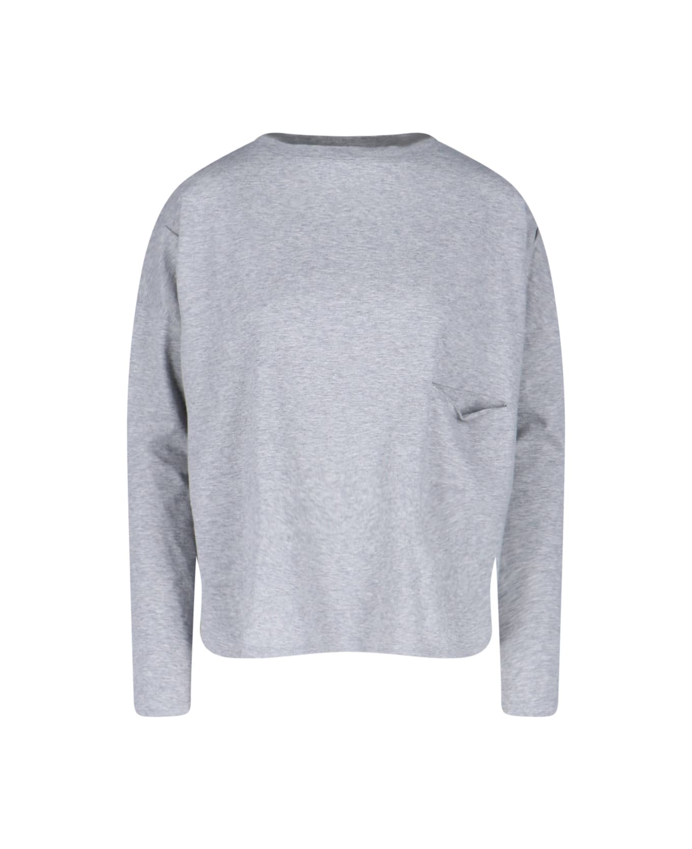 Ma'ry'ya Round Neckline T-shirt - Gray