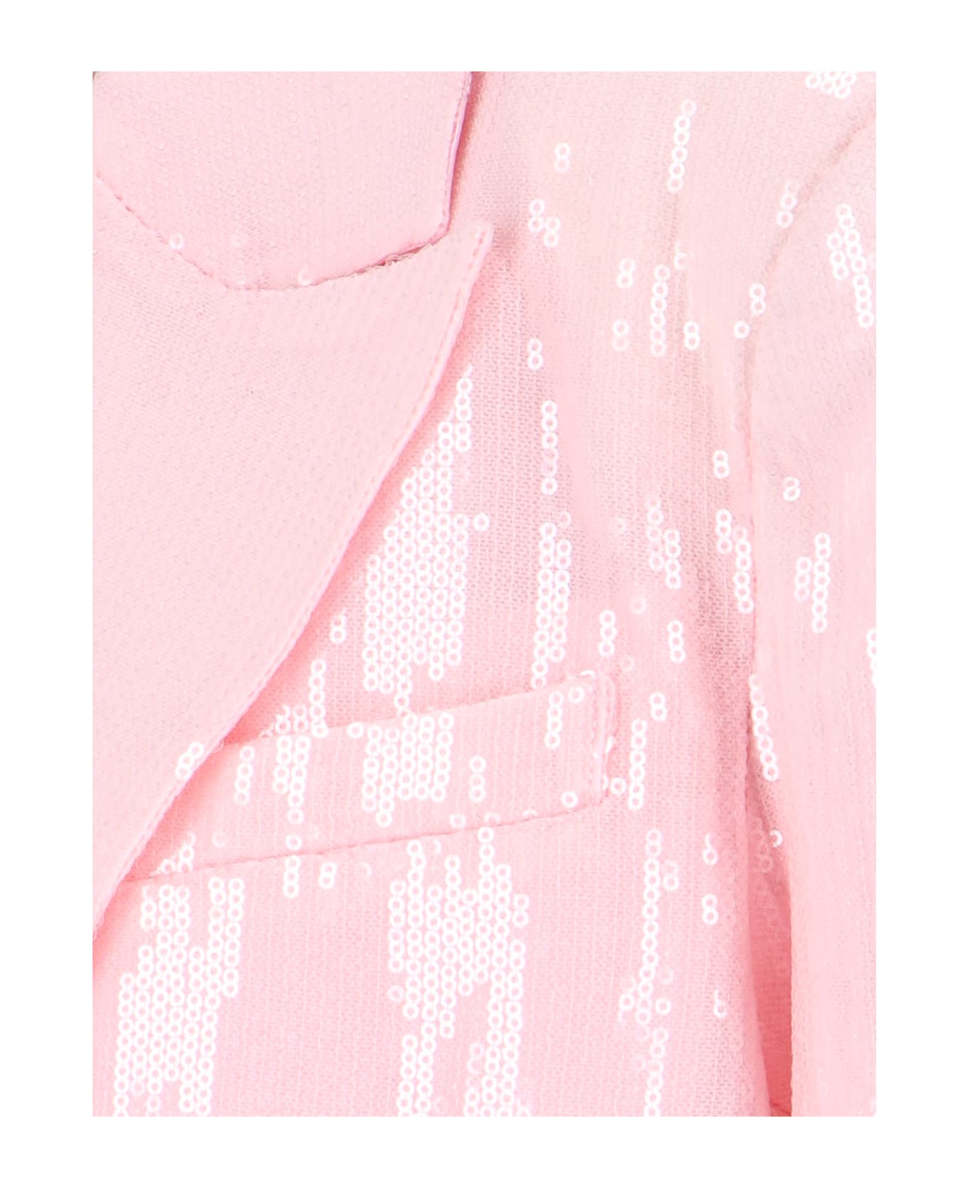 Rotate by Birger Christensen Sequin Single-breasted Blazer - Pink