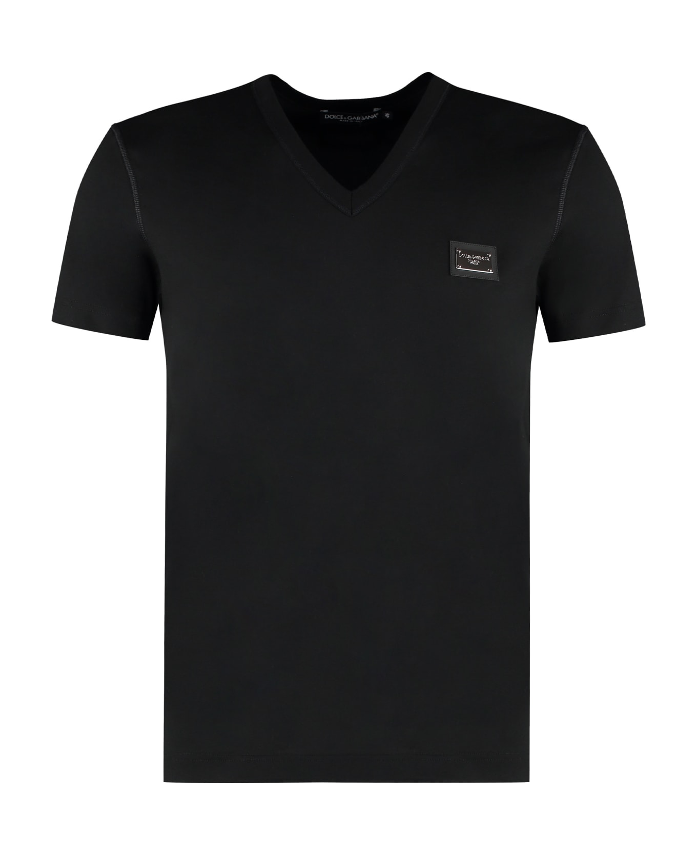 Dolce & Gabbana T-shirt V-neck T-shirt - black