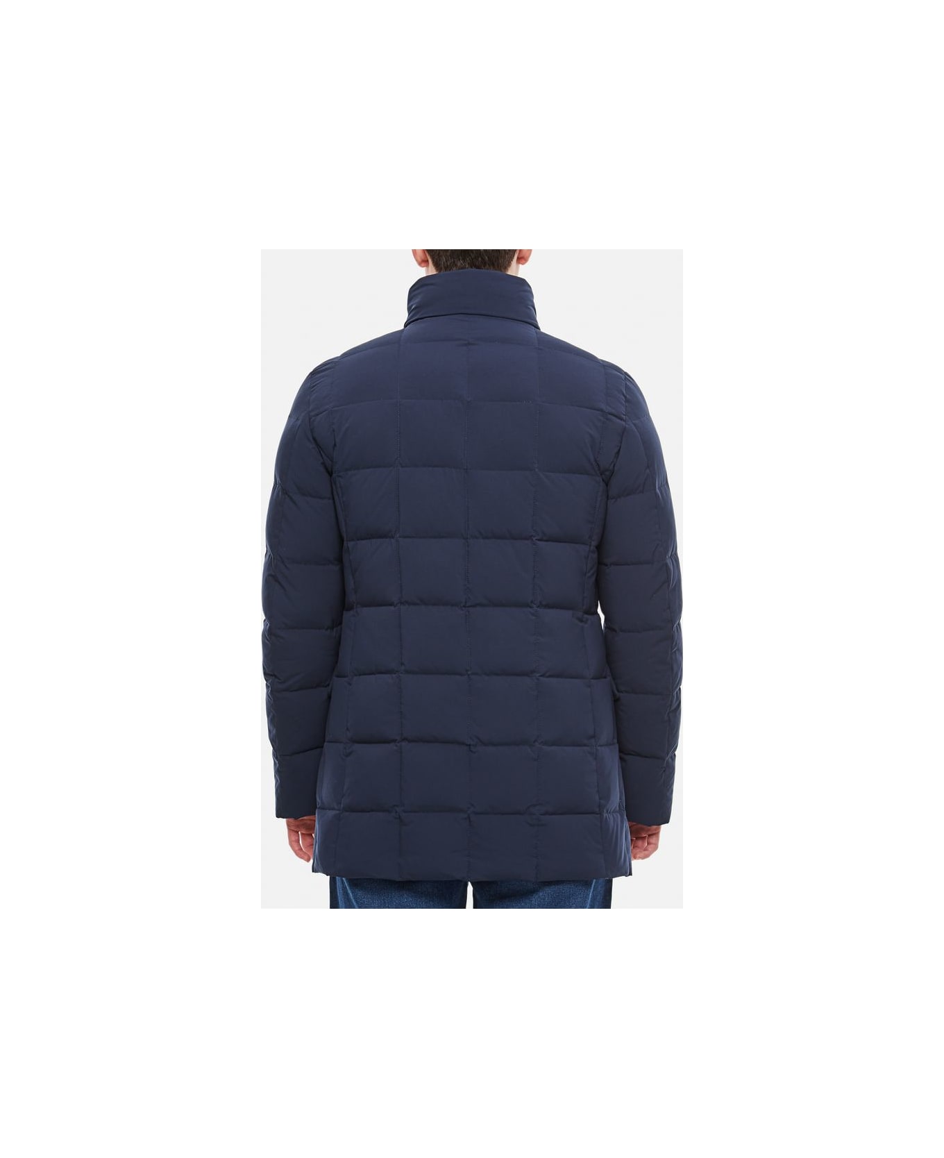 Fay Double Front Down Jacket - Blue