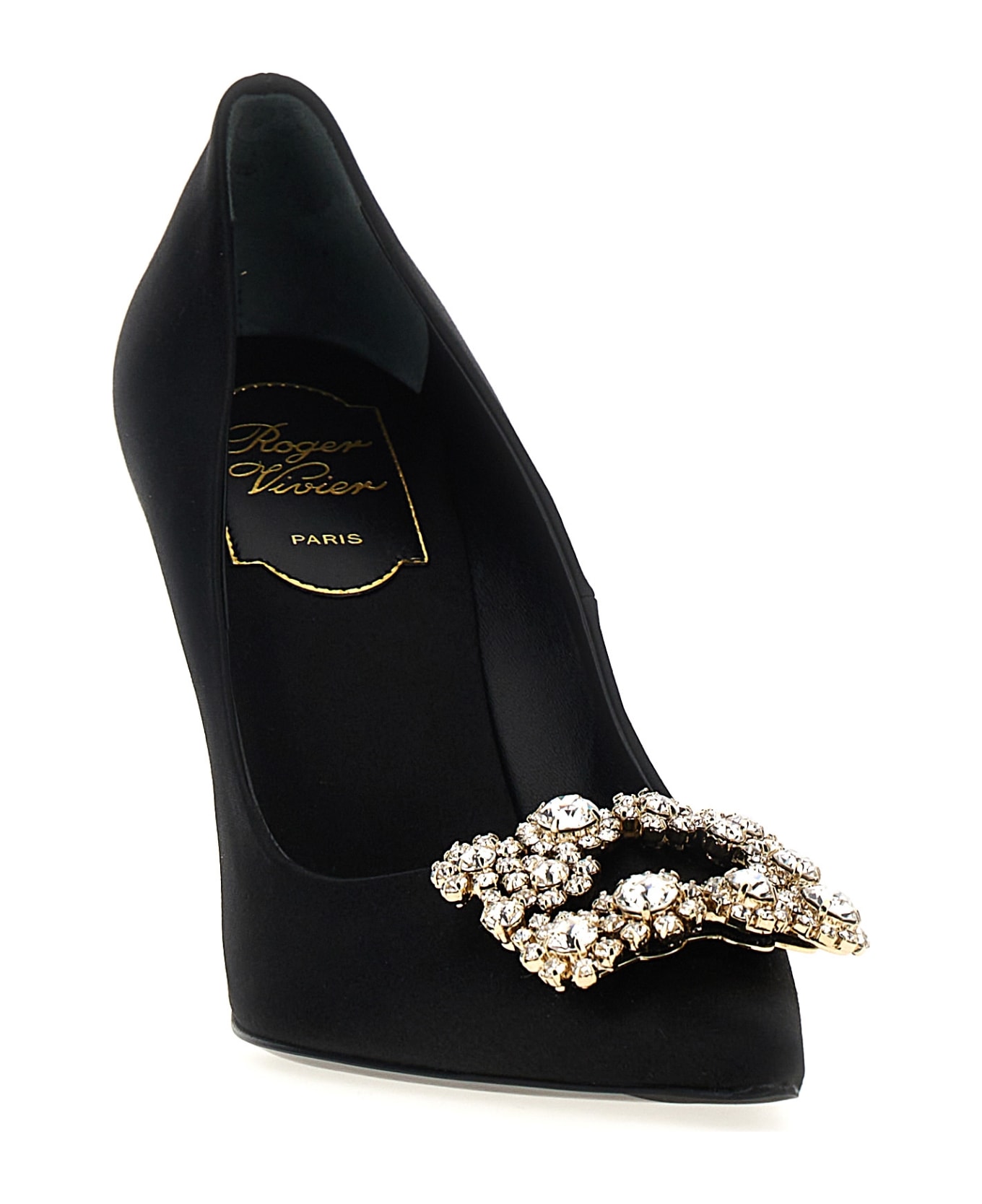 Roger Vivier 'flower Strass' Pumps - Black  