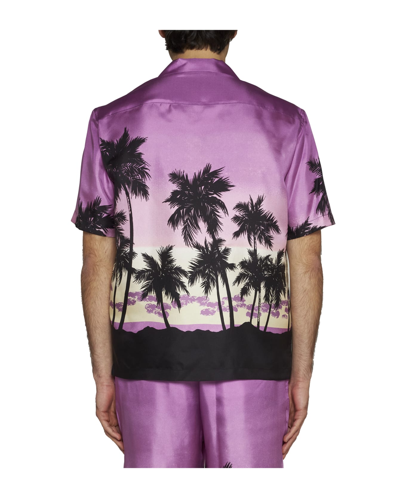 Palm Angels Bowling Shirt - Violet
