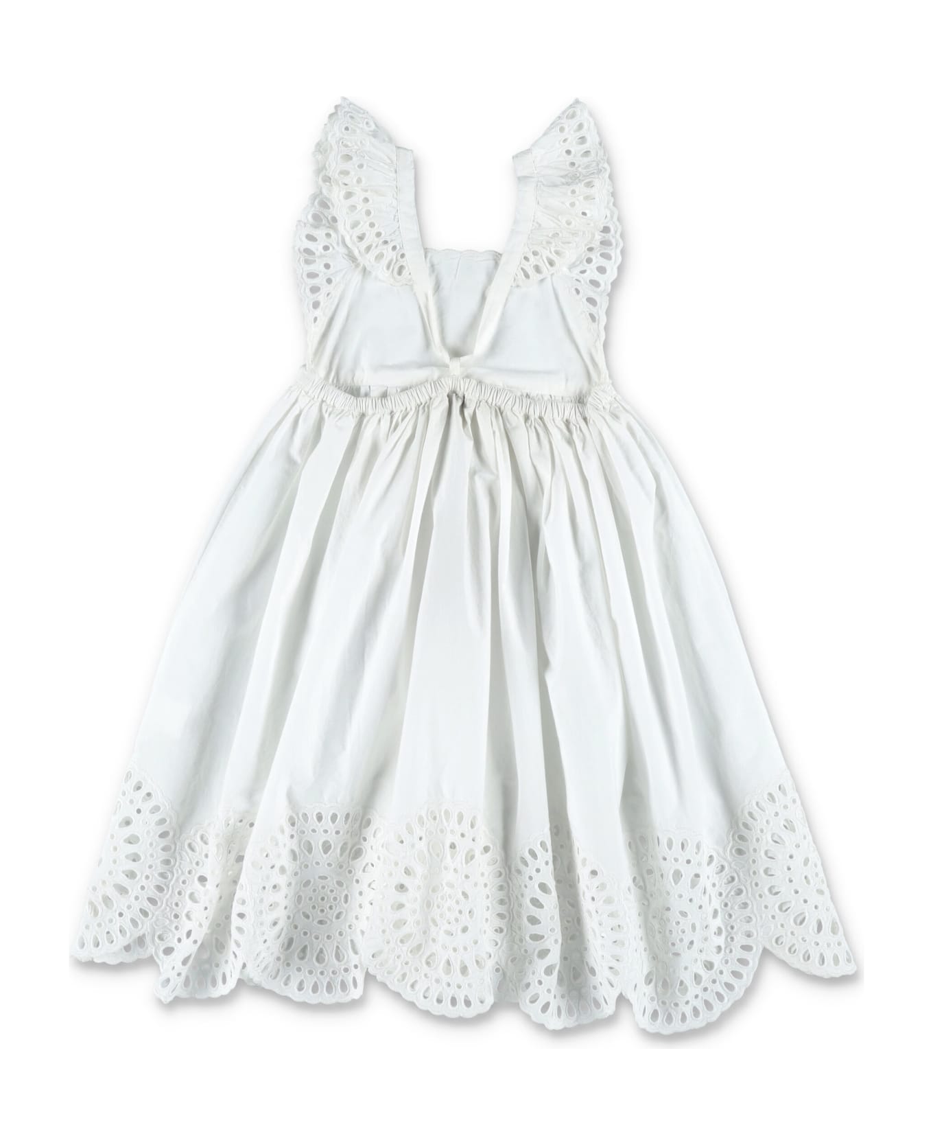 Stella McCartney Broderie-anglaise Dress - Bianco