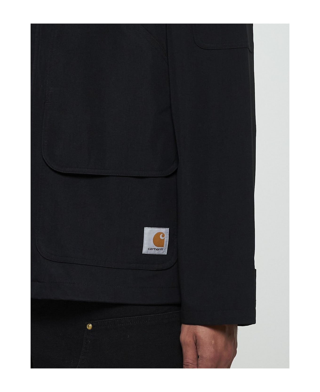 Carhartt Clarton Nylon Jacket - Exx Black Black