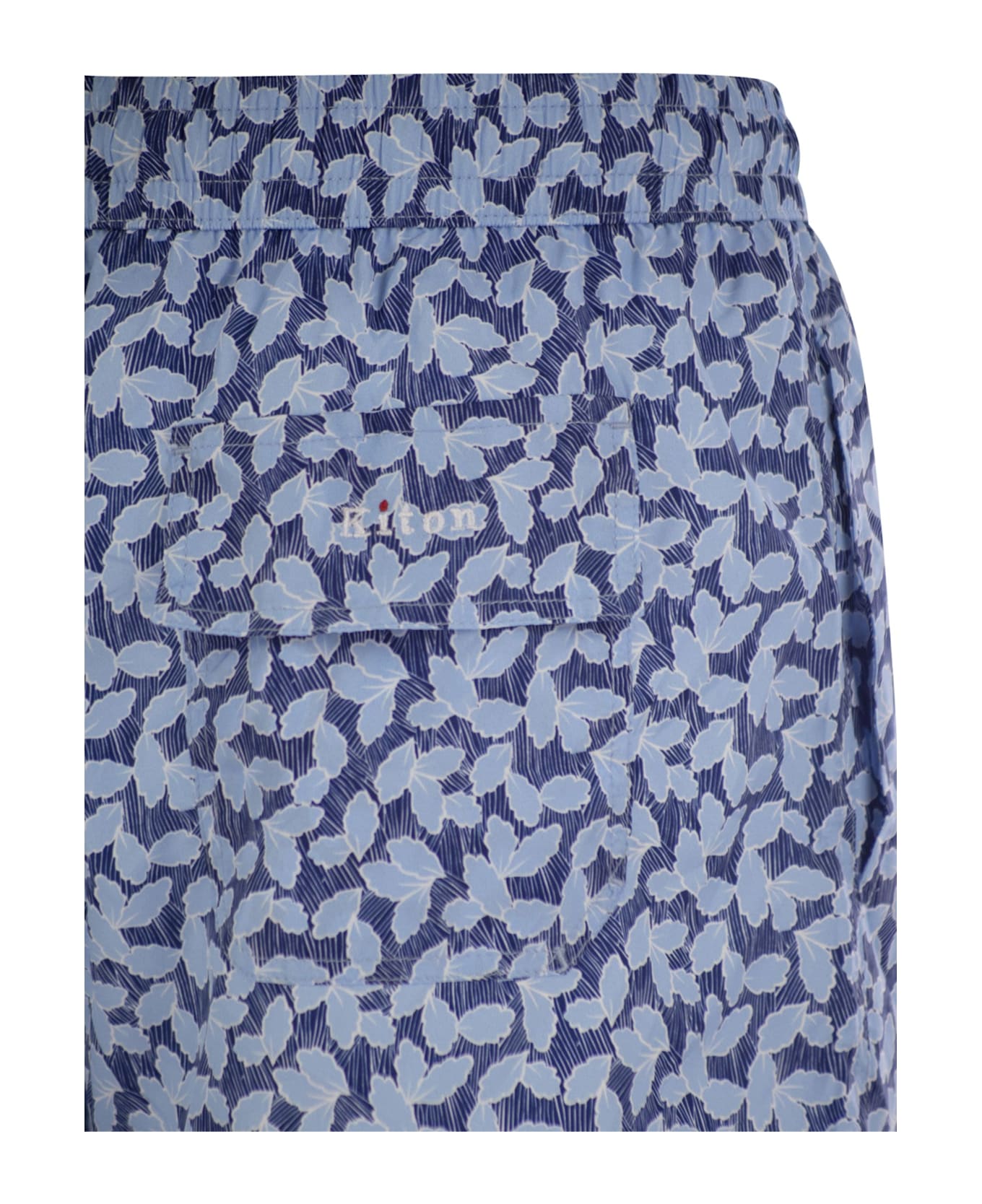 Kiton Patterned Beach Boxers - Blue