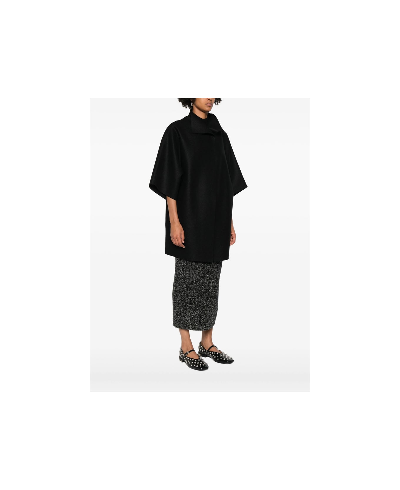 Harris Wharf London Cape - BLACK