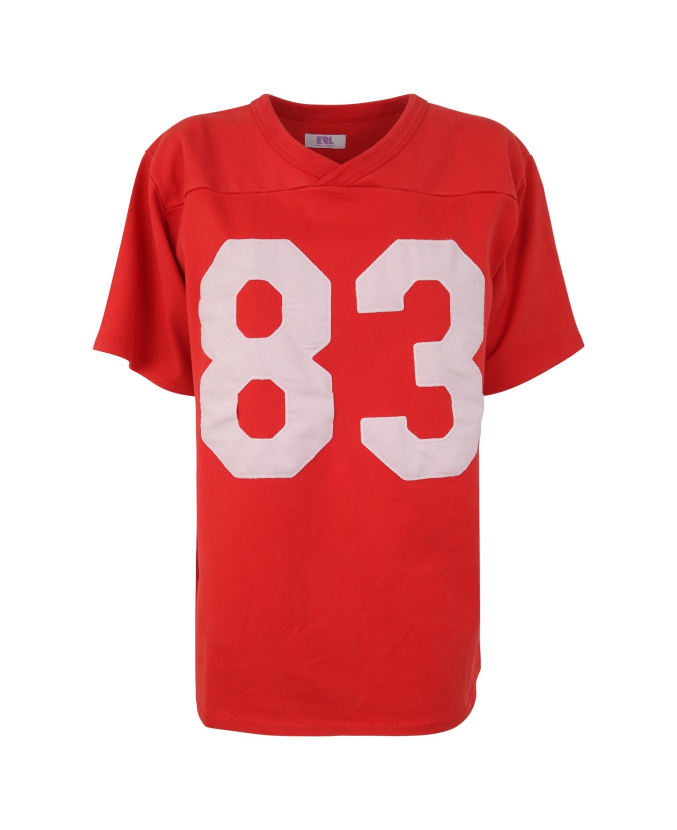 ERL Unisex Football Shirt Knit - Red Tシャツ