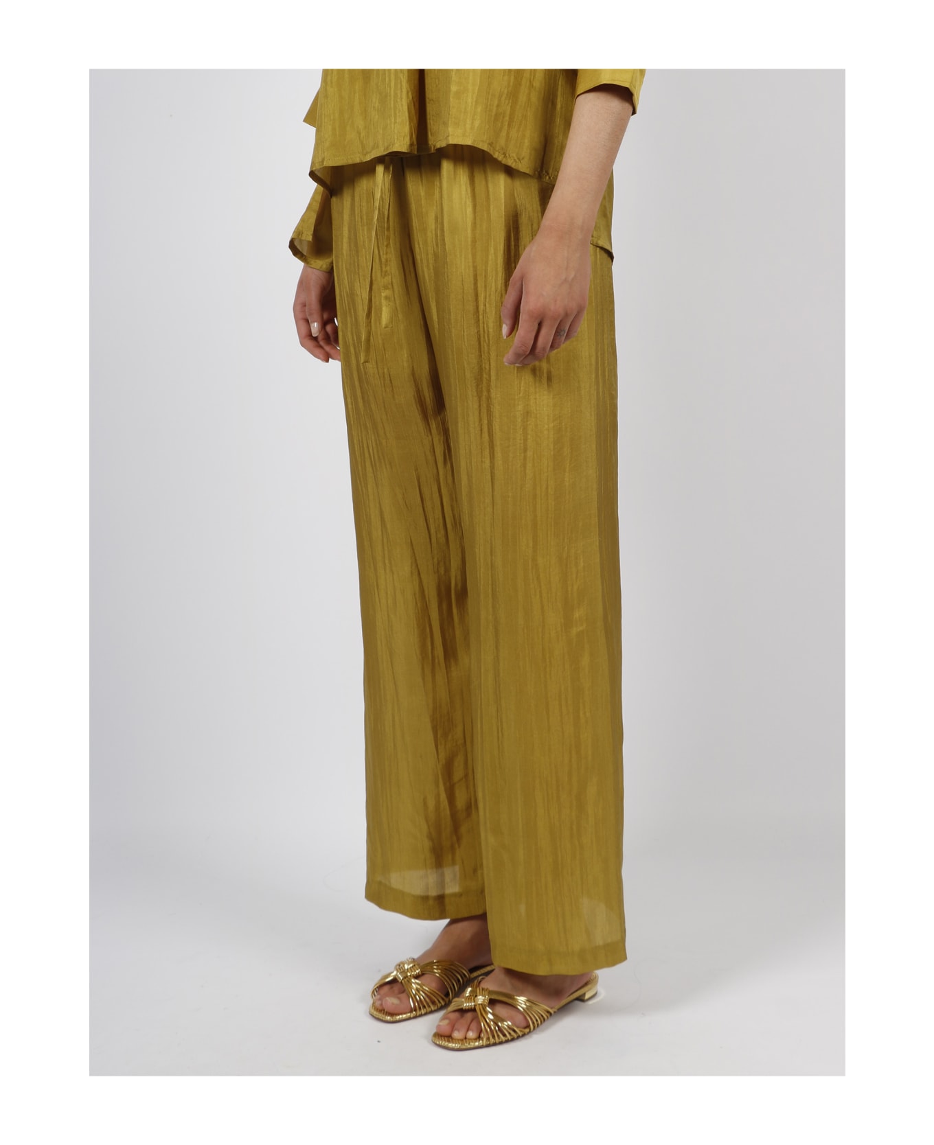 The Rose Ibiza Wide Trousers - Green