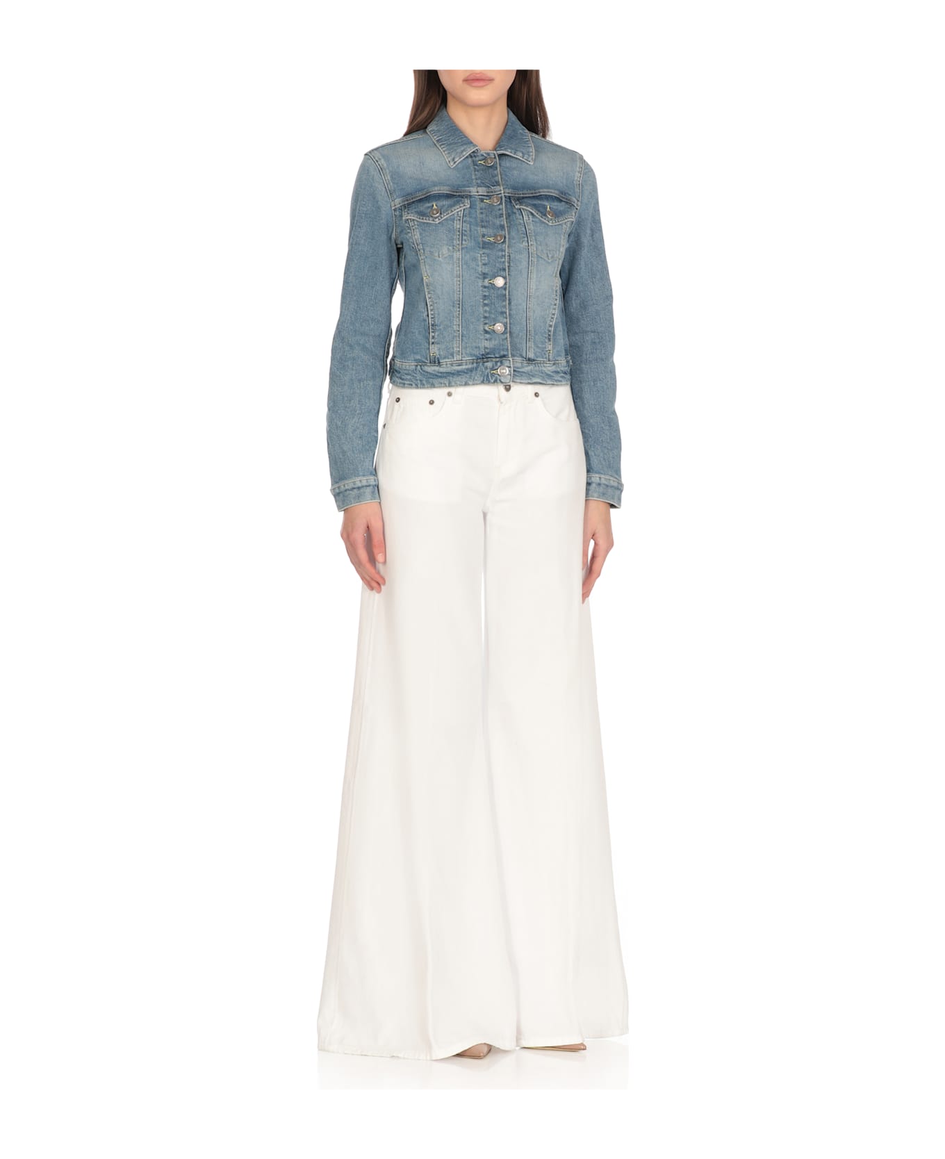 Dondup Cotton Jeans Jacket - Blue
