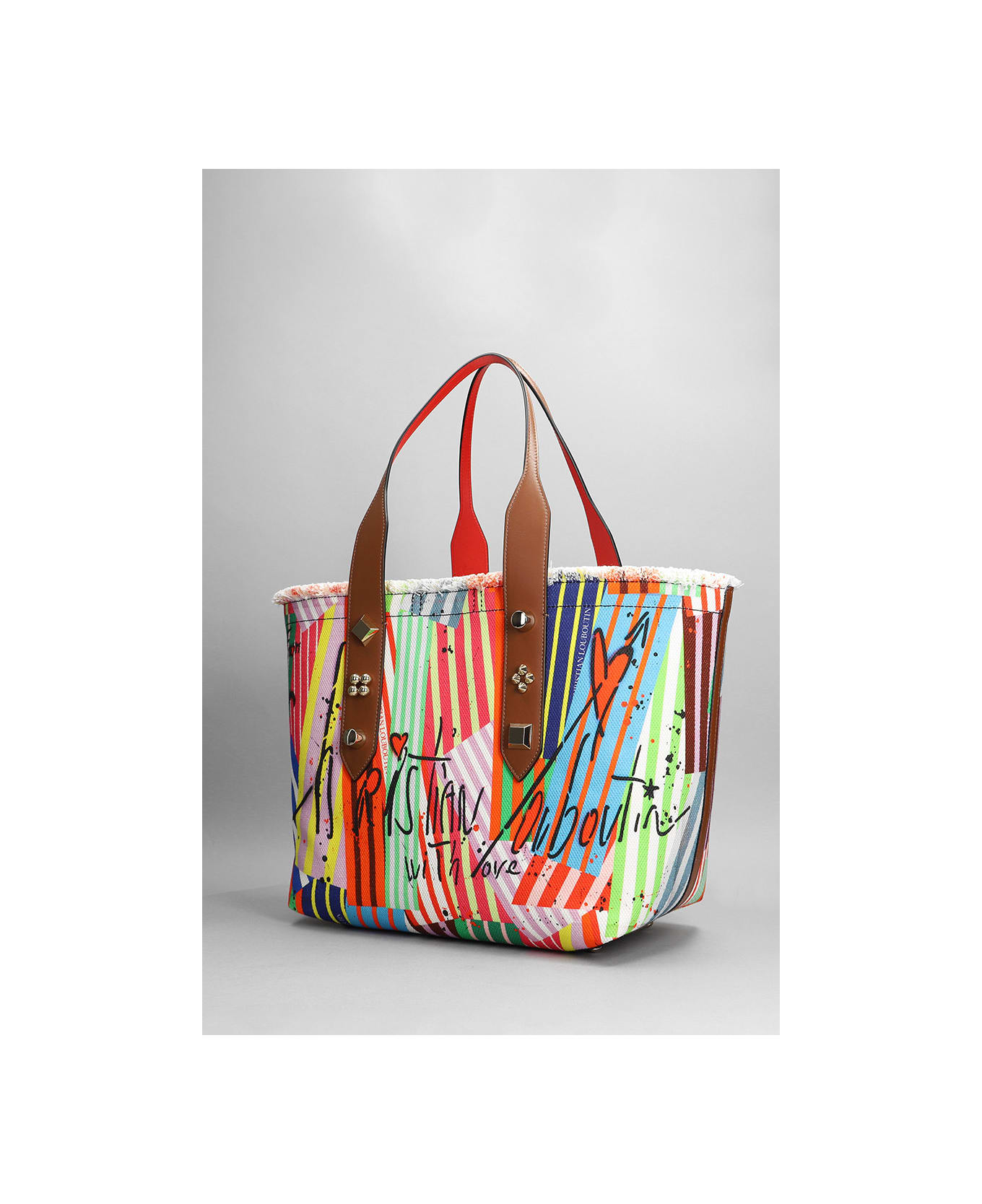 Christian Louboutin Tote In Multicolor Cotton - multicolor