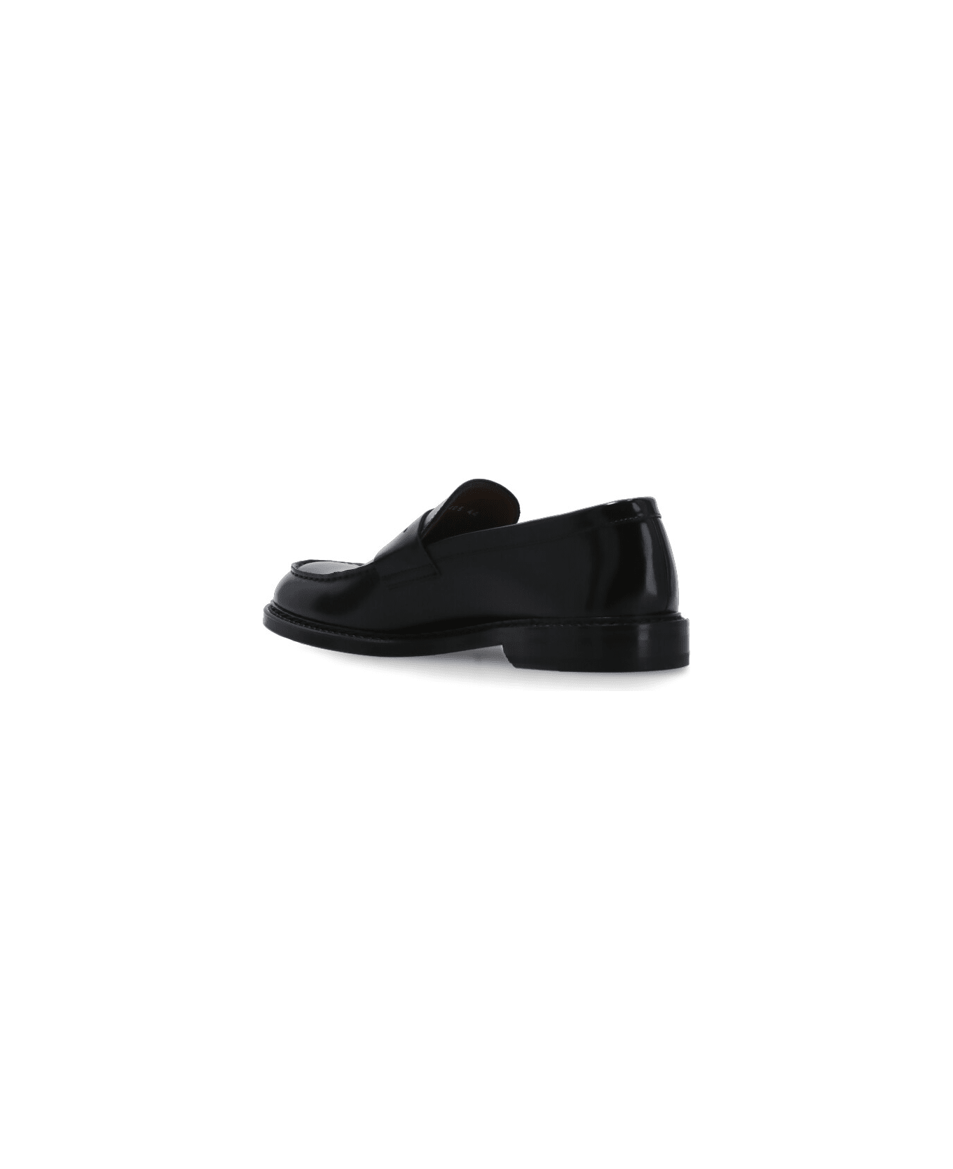 Doucal's Smooth Leather Loafers - Black