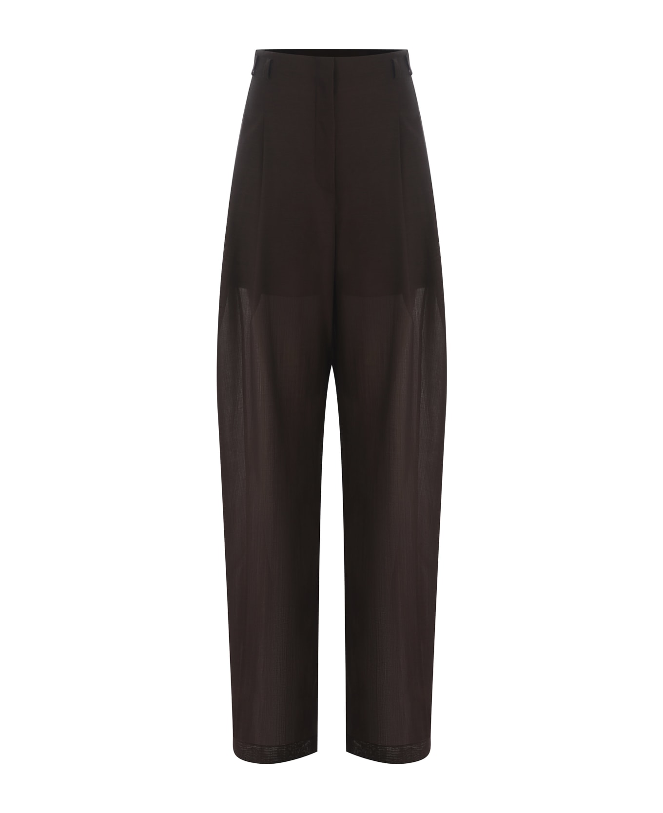 Philosophy di Lorenzo Serafini Trousers Philosophy Made Of Wool Voile - Marrone ボトムス