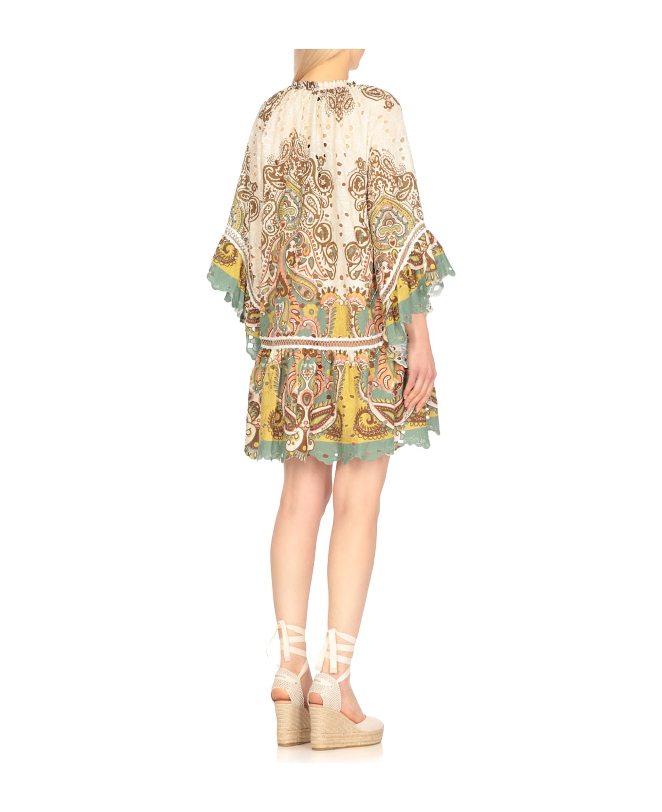 Miss Bikini Cotton Caftan - Ivory