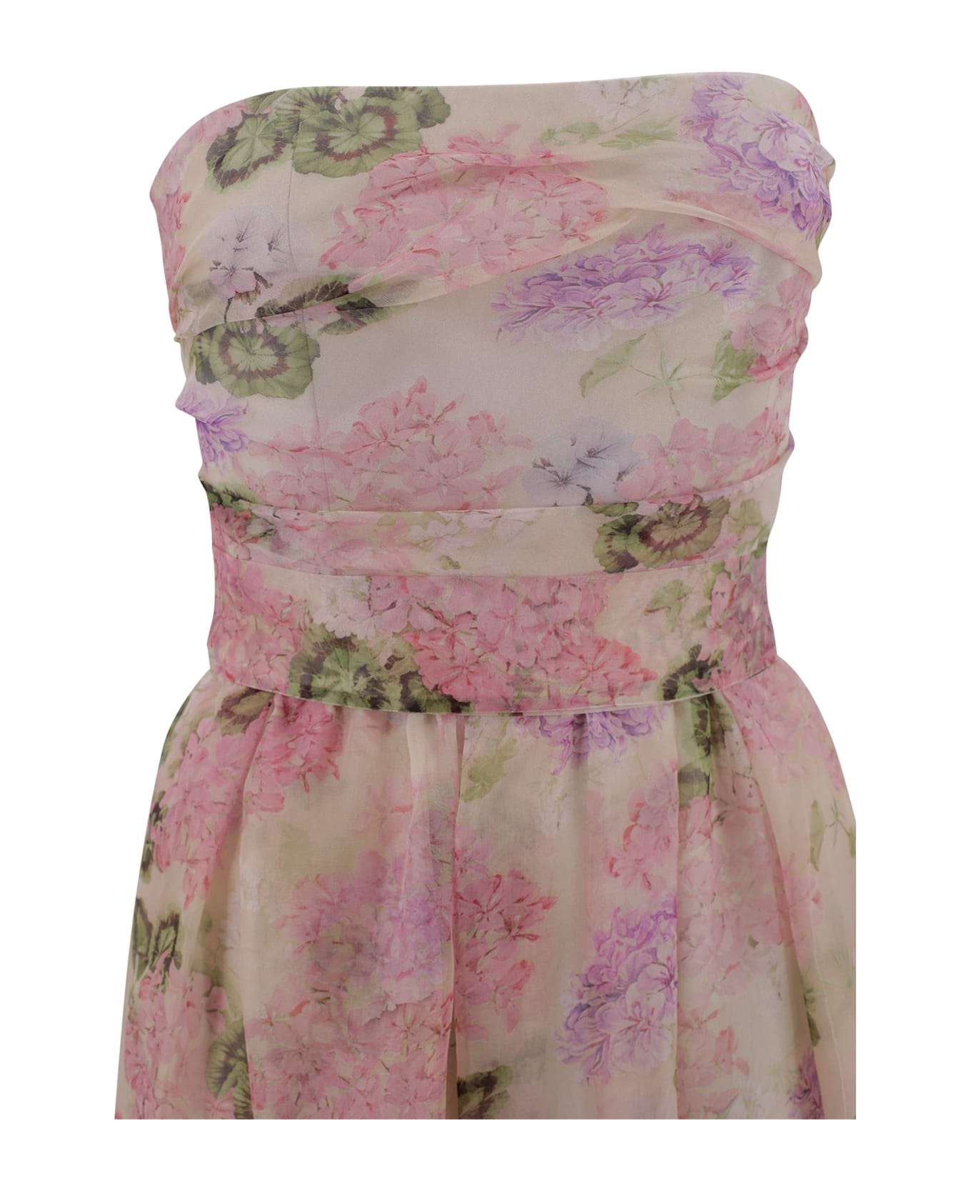 ワンピース Max Mara Studio LISETTA BUSTIER DRESS IN FANCY ORGANZA 6221185406001-e-lisetta.jpg