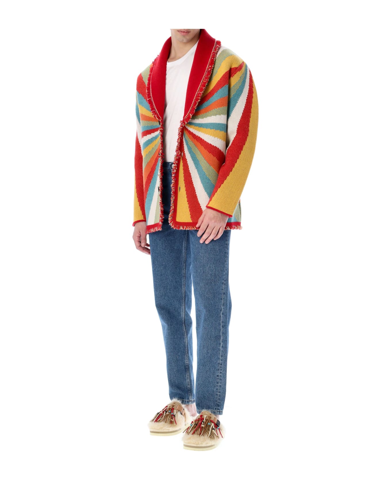 Alanui Psychedelic Lips Icon Cardigan - MULTICOLOR