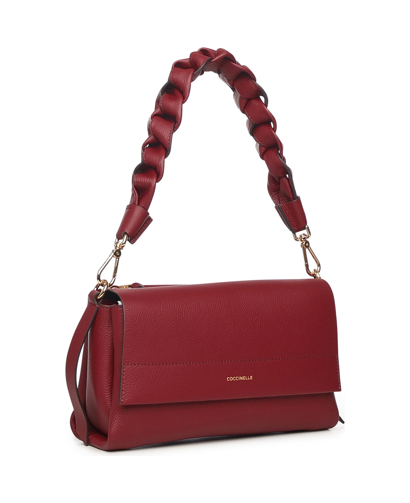 Coccinelle Boheme Leather Bag - RIBES/PRUNE