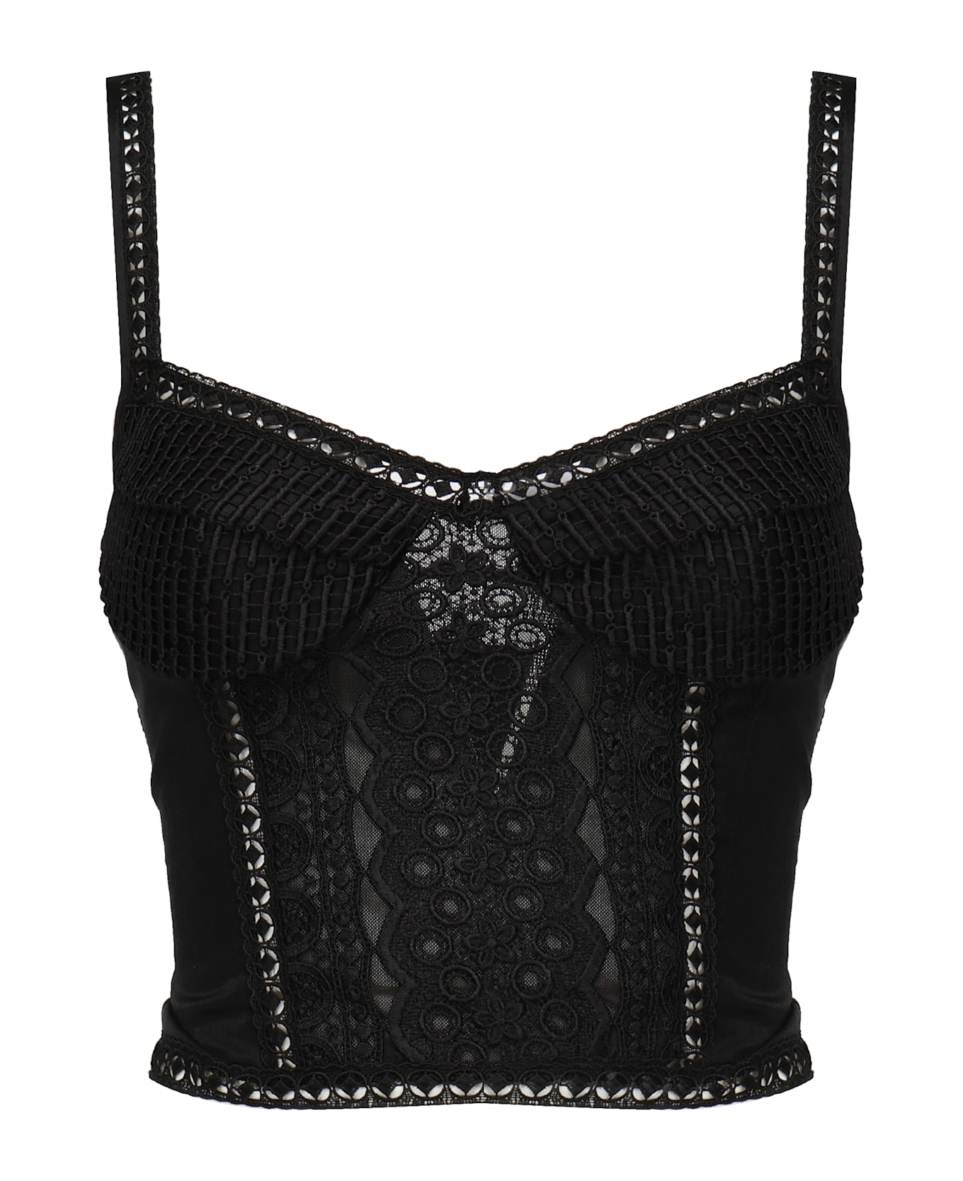 Charo Ruiz Sannie Bustier Top - Black