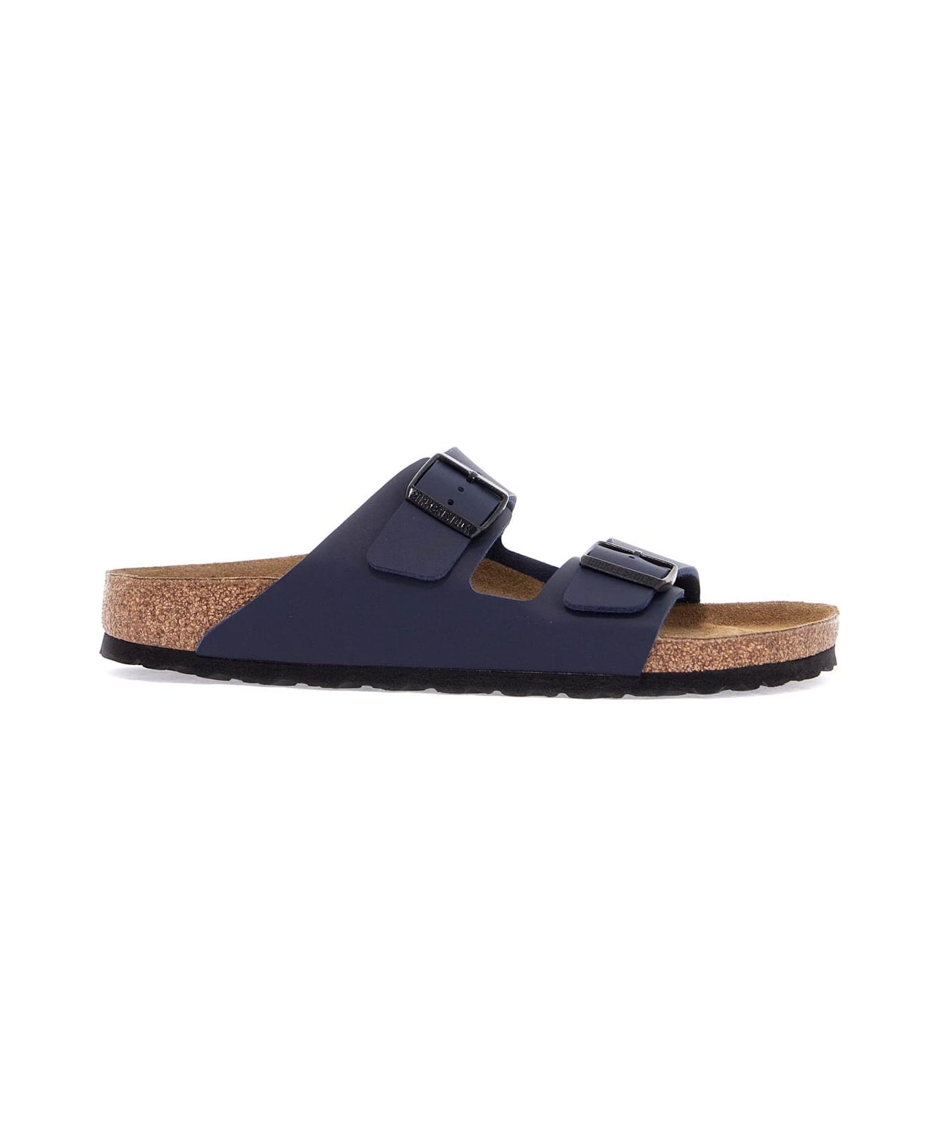 Birkenstock Dark Blue Arizona Sandals In Birkoflor With Cork Sole - Blue