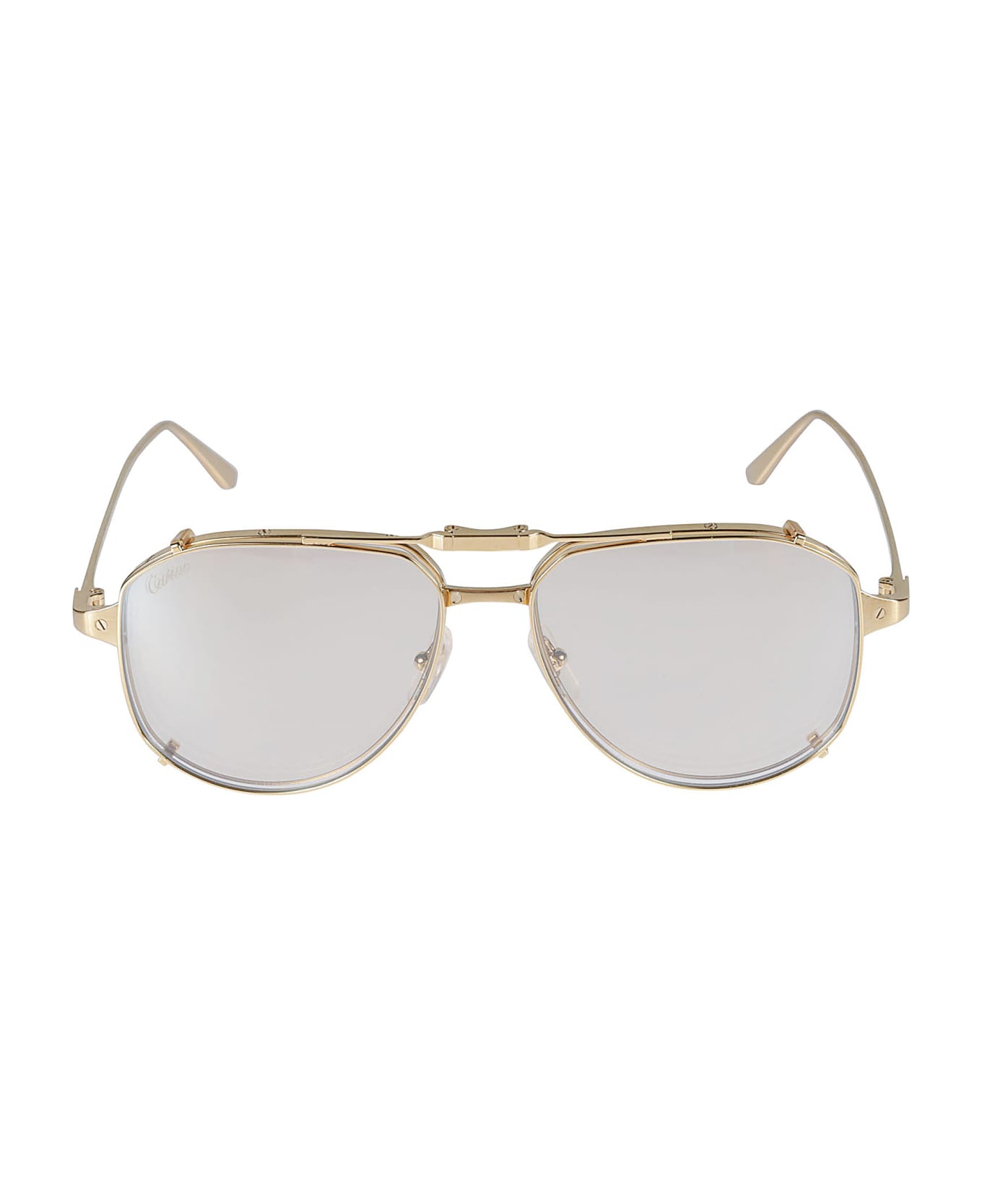 Cartier Eyewear Santos De Cartier Glasses - Gold