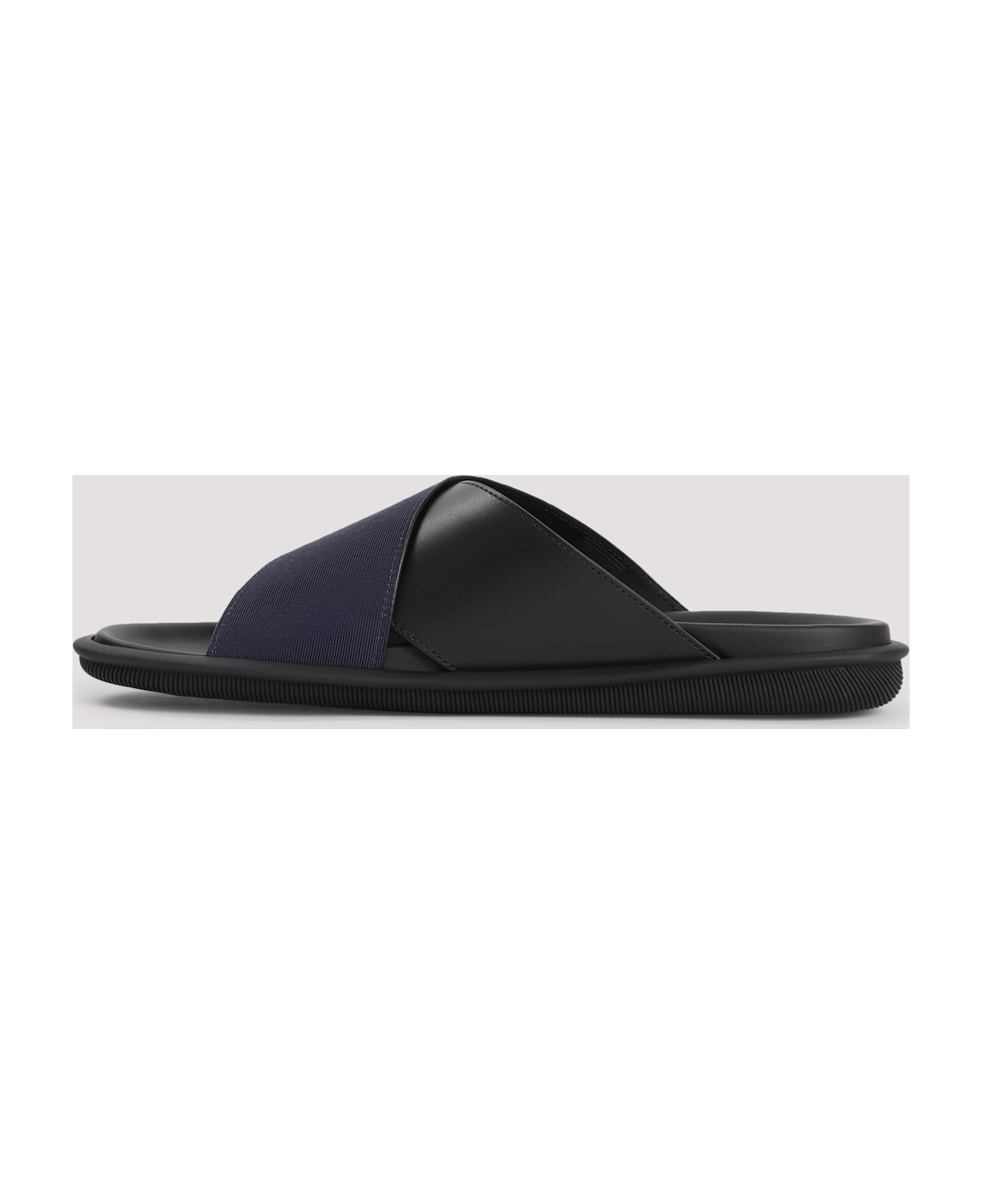 Giorgio Armani Cross Sandals - Nero Notte