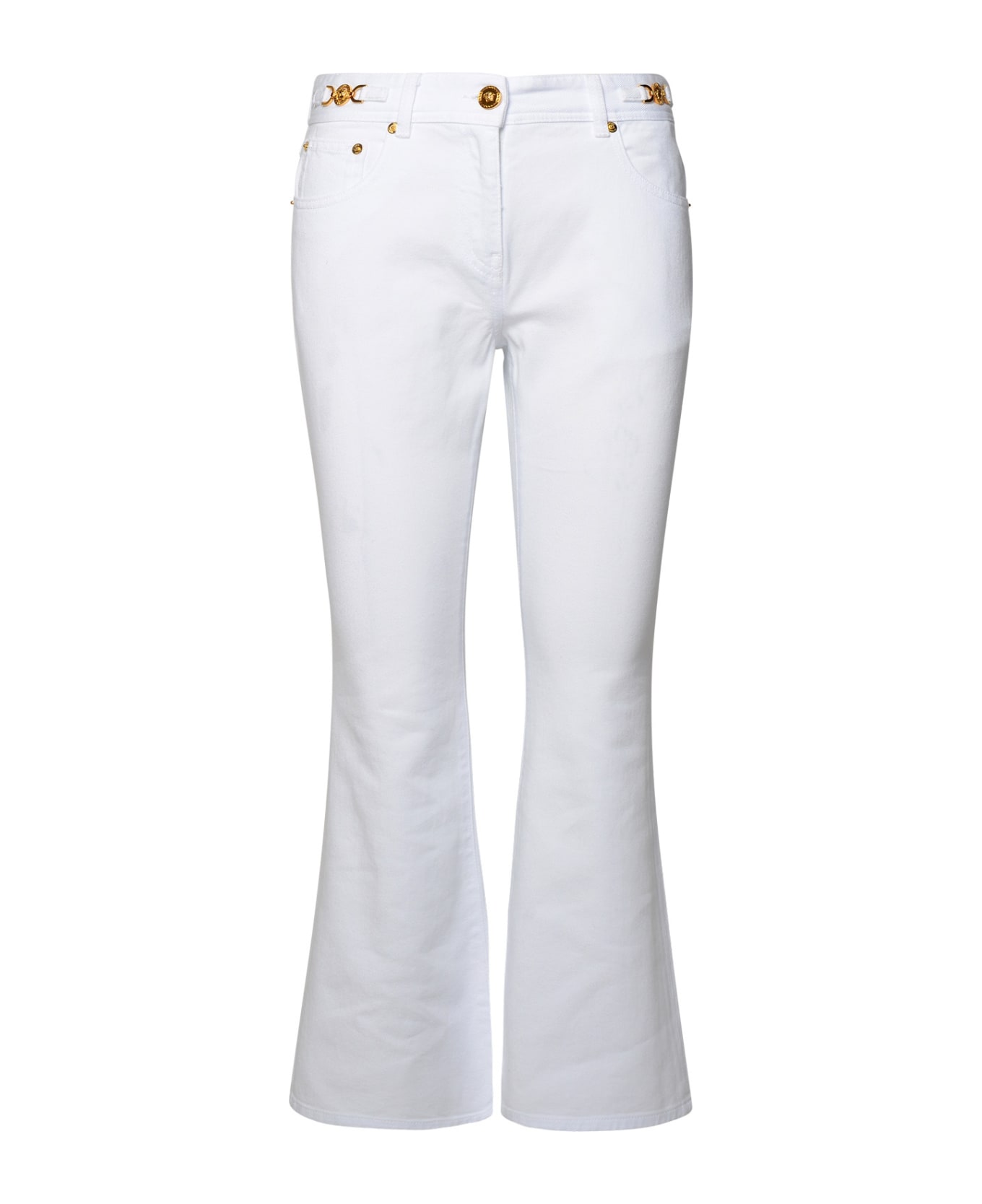 Versace White Cotton Jeans - White