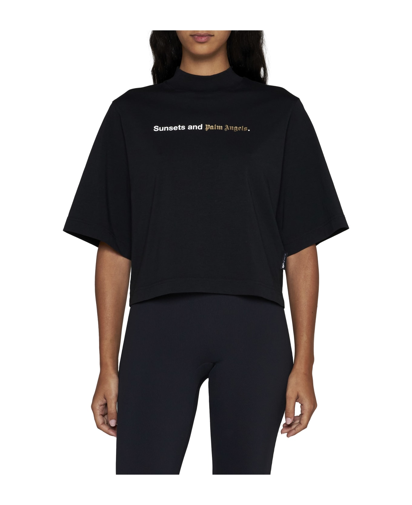 Palm Angels T-shirt - Black Whit Tシャツ