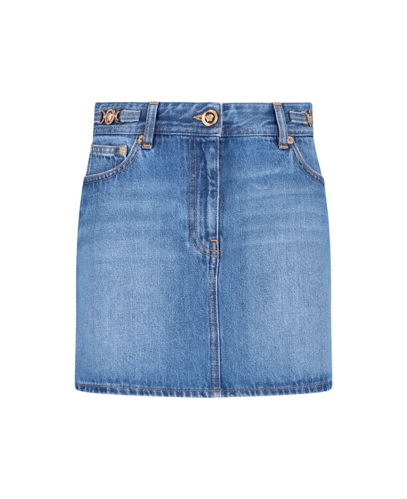Versace Denim Mini Skirt - Blue